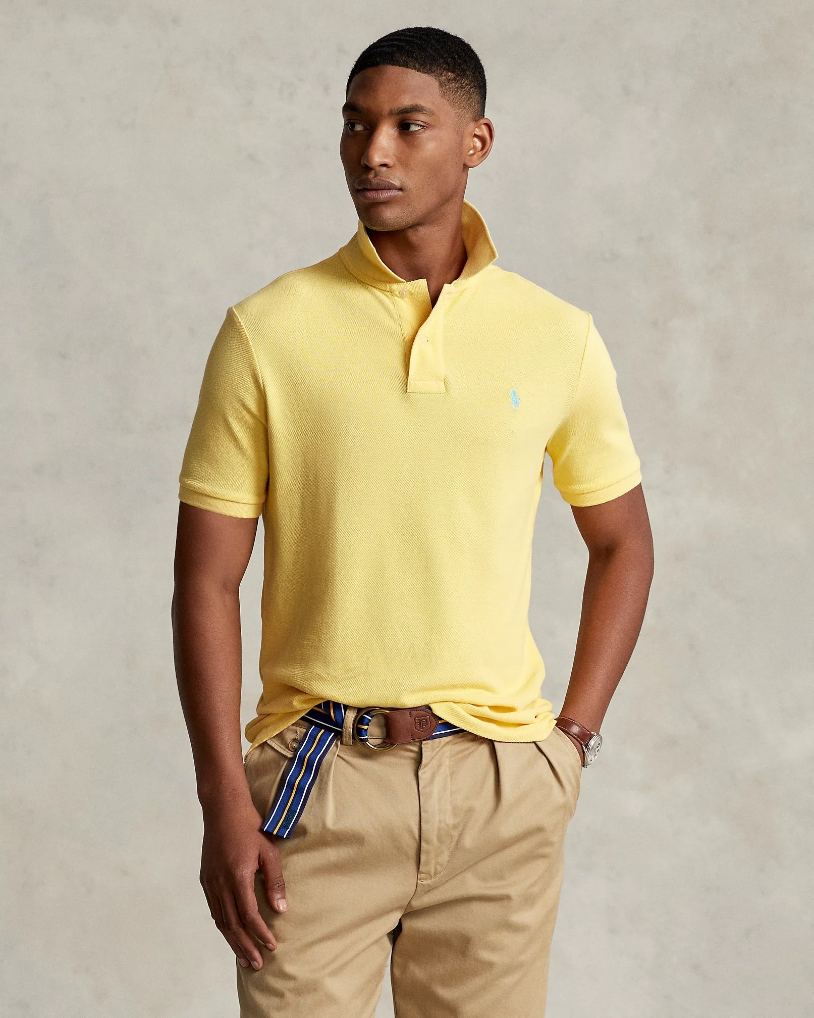 Polo in piqué Slim-Fit 710536856 450 RALPH LAUREN