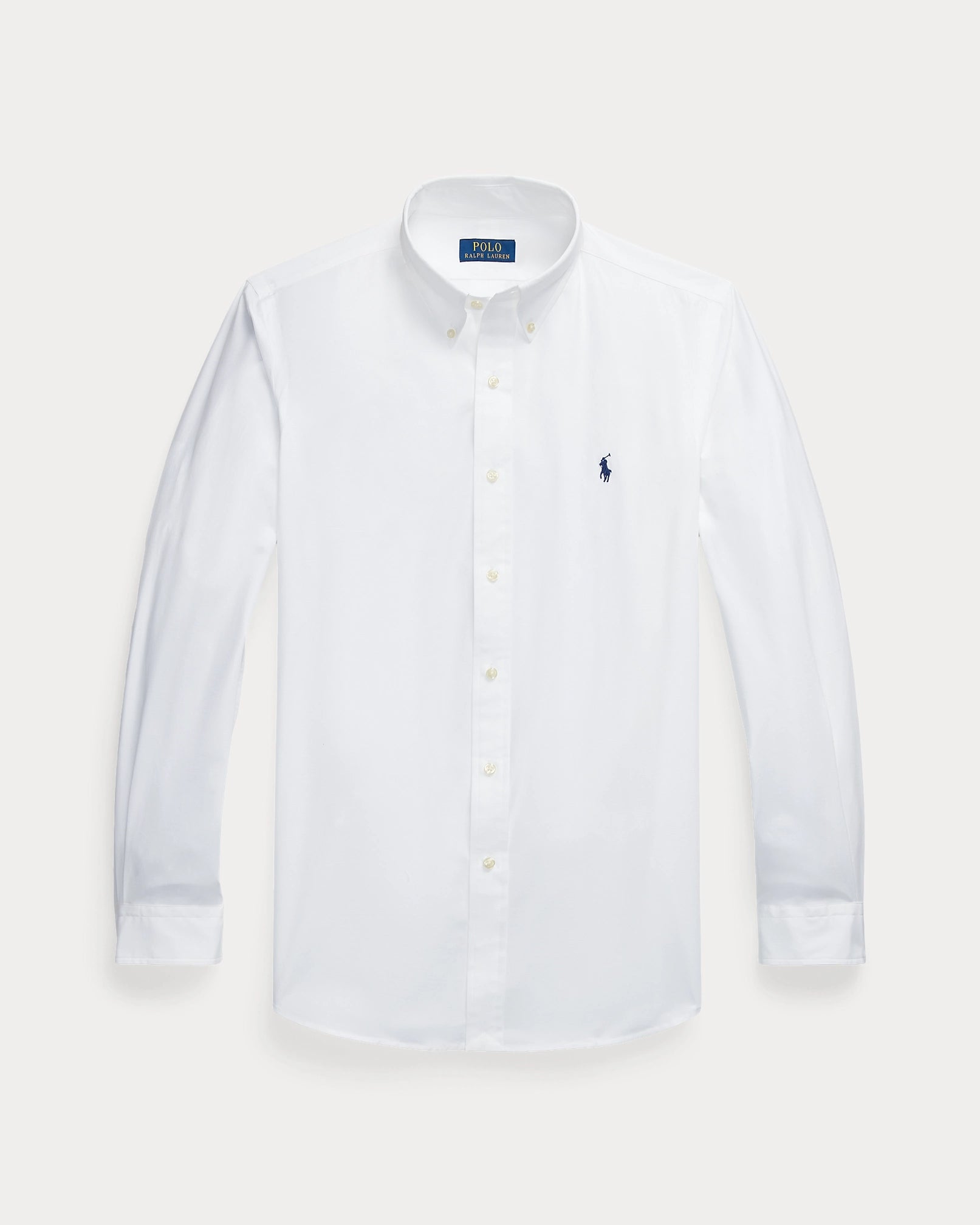 Camicia in popeline stretch Custom-Fit<BR/> 710928255 002 RALPH LAUREN