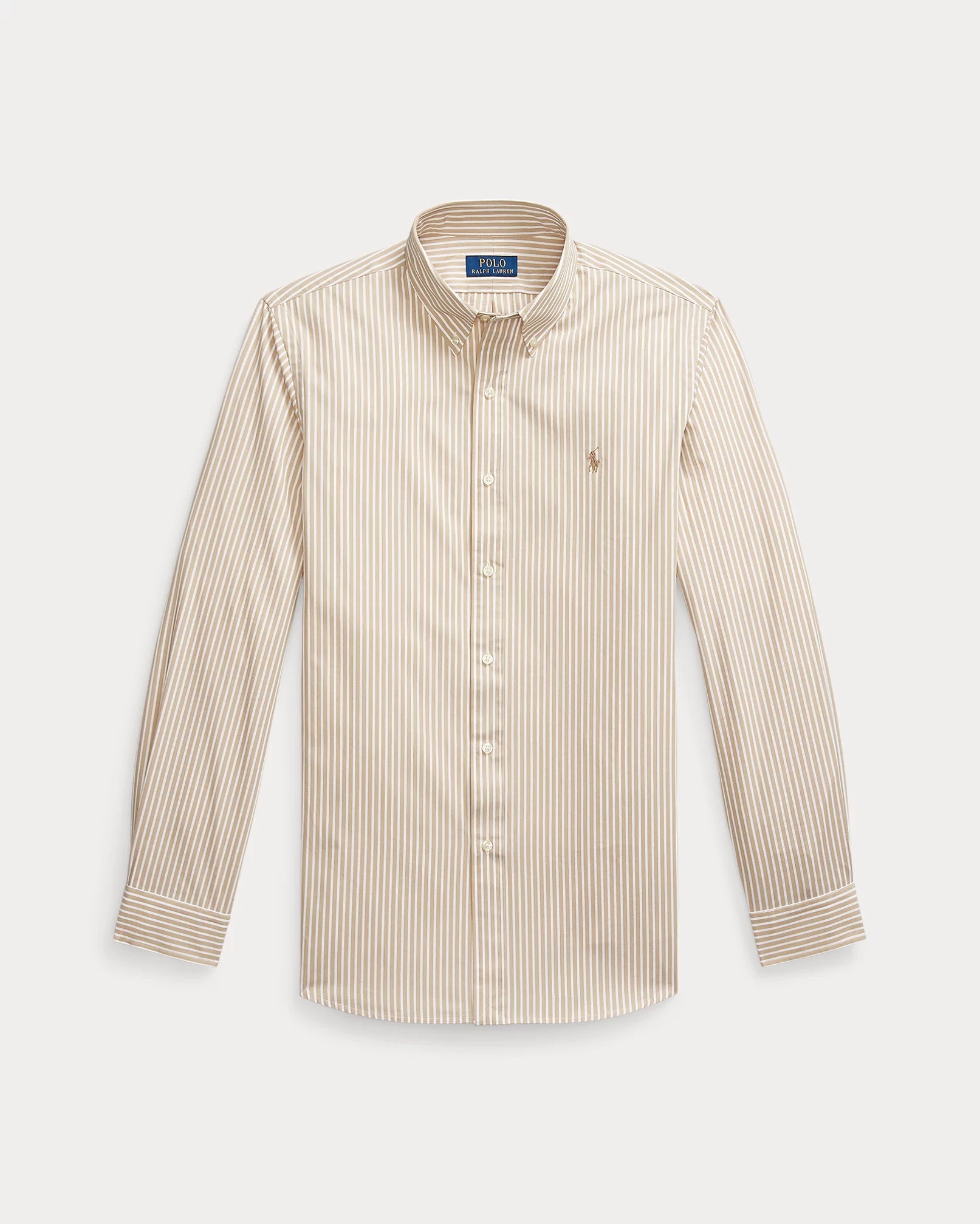 Camicia in popeline stretch a righe<BR/> 710929346 014 RALPH LAUREN