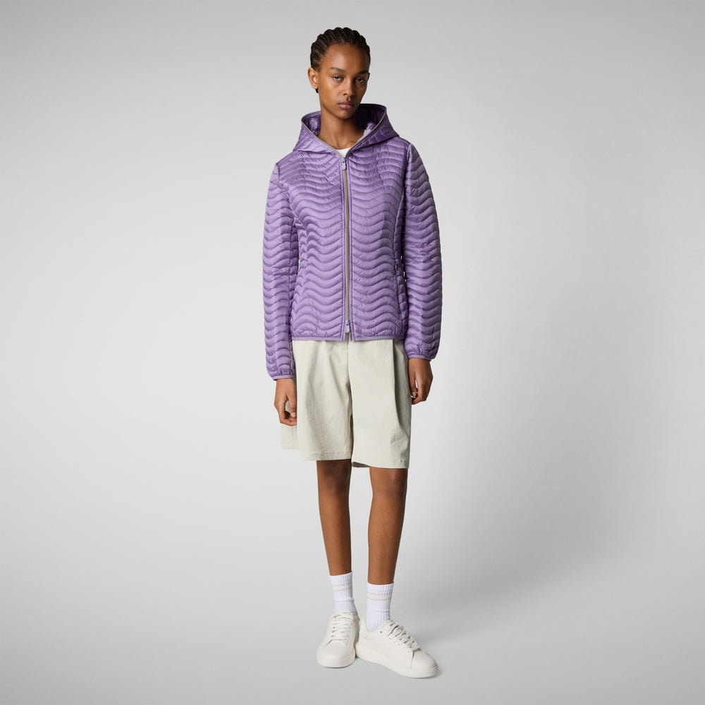 Piumino donna in tessuto tecnico con cappuccio Melody D32197W 80042 SAVE THE DUCK
