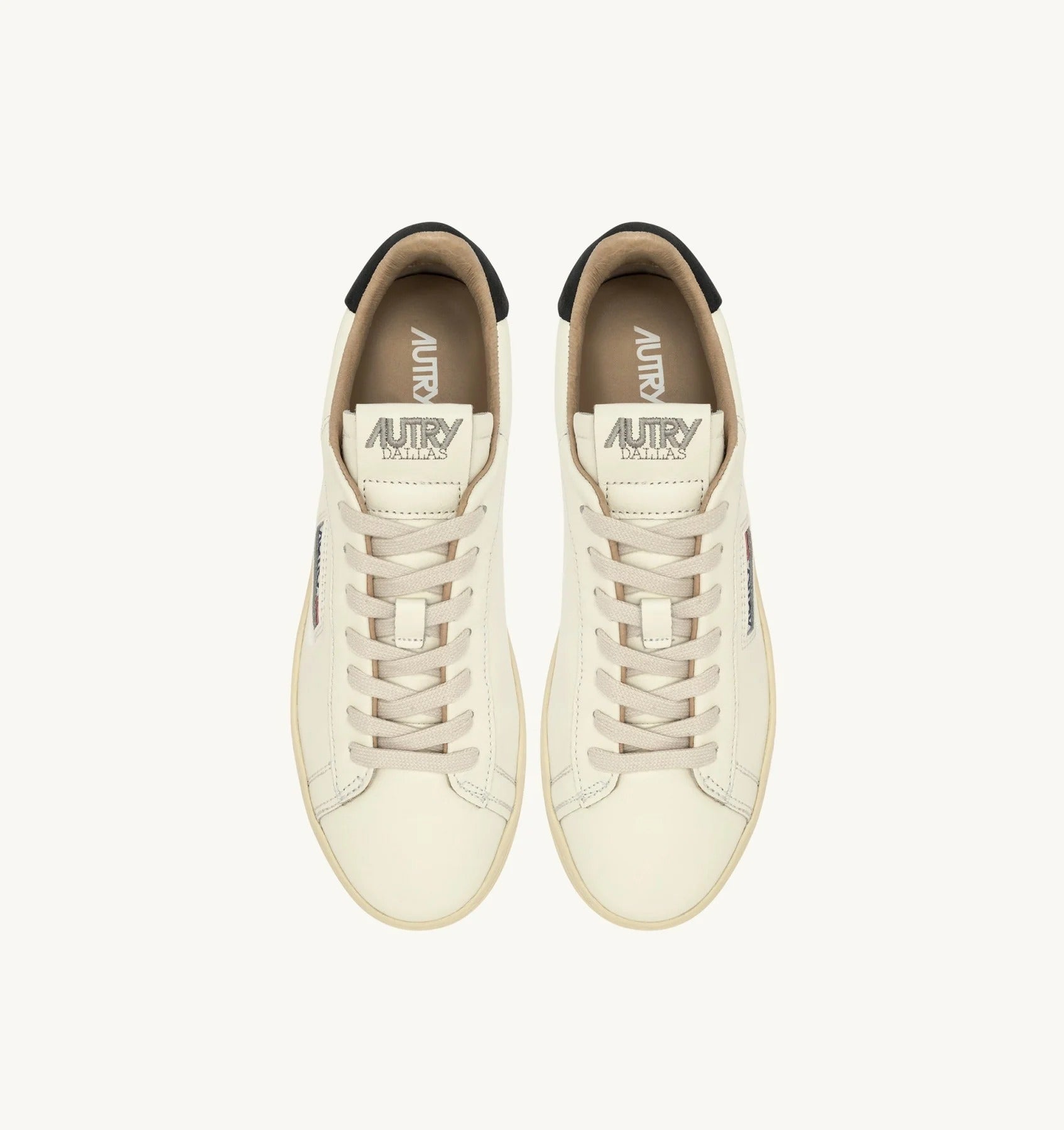 SNEAKERS DALLAS LOW IN PELLE BIANCA E SPACE ADLM MR04 AUTRY ACTION SHOES