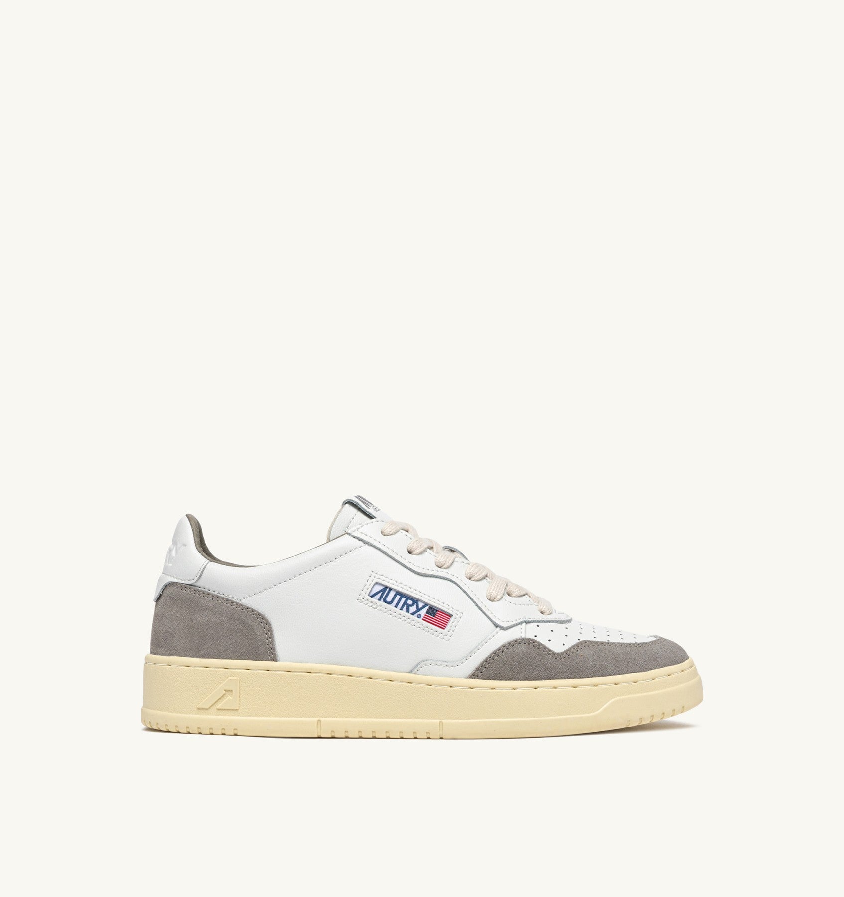 SNEAKERS MEDALIST LOW IN PELLE BIANCA E SUEDE VAPOR AULM FT01 AUTRY ACTION SHOES