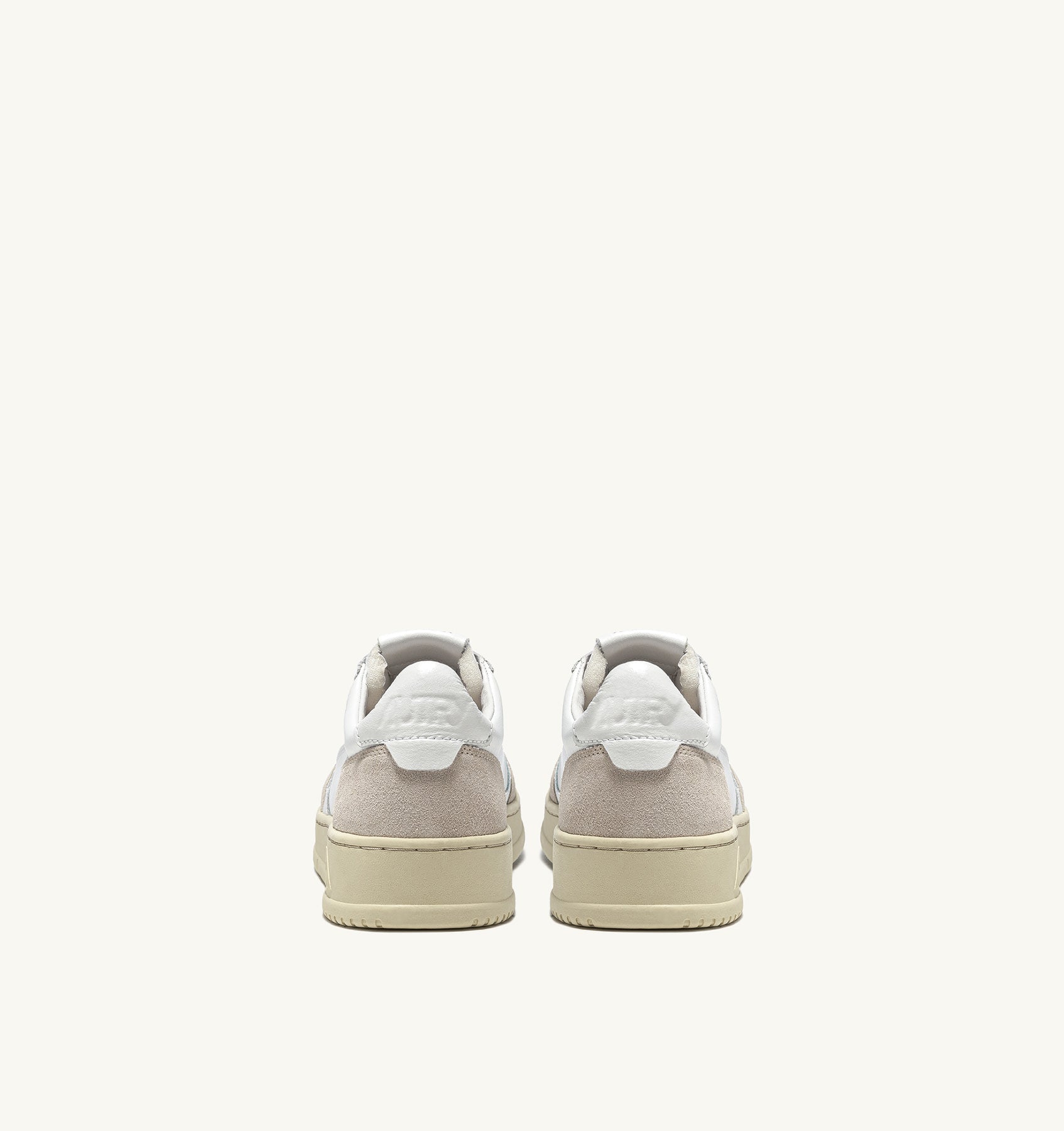 SNEAKERS MEDALIST LOW IN PELLE BIANCA E SUEDE BEIGE<BR/> AULM LS33 AUTRY ACTION SHOES