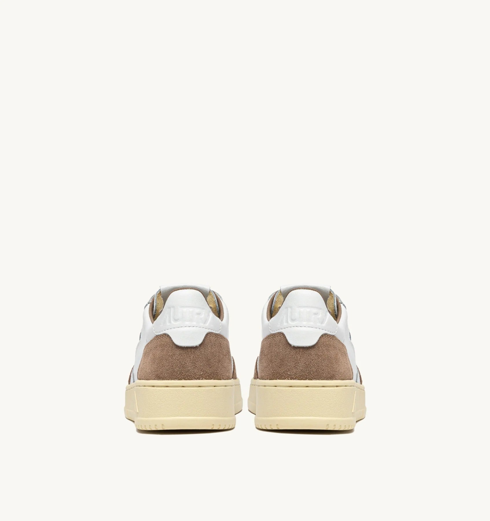 SNEAKERS MEDALIST LOW IN PELLE BIANCA E SUEDE ANTILOPE AULW FT02 AUTRY ACTION SHOES