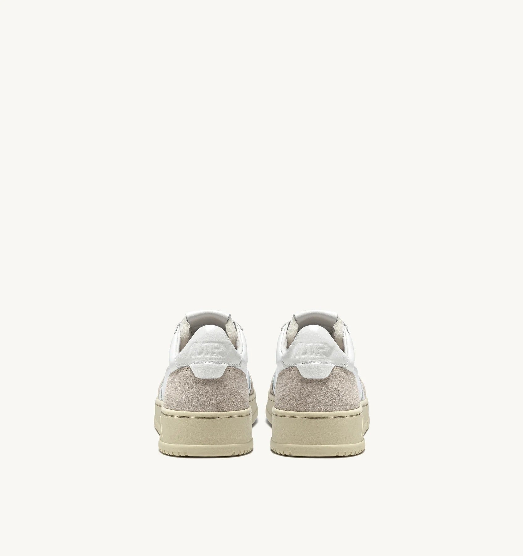 SNEAKERS MEDALIST LOW IN PELLE BIANCA E SUEDE BEIGE AULW LS33 AUTRY ACTION SHOES