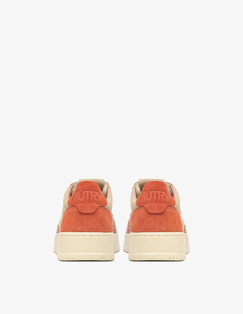 Medalist in suede color rosa e rosso AULW TS26 AUTRY ACTION SHOES