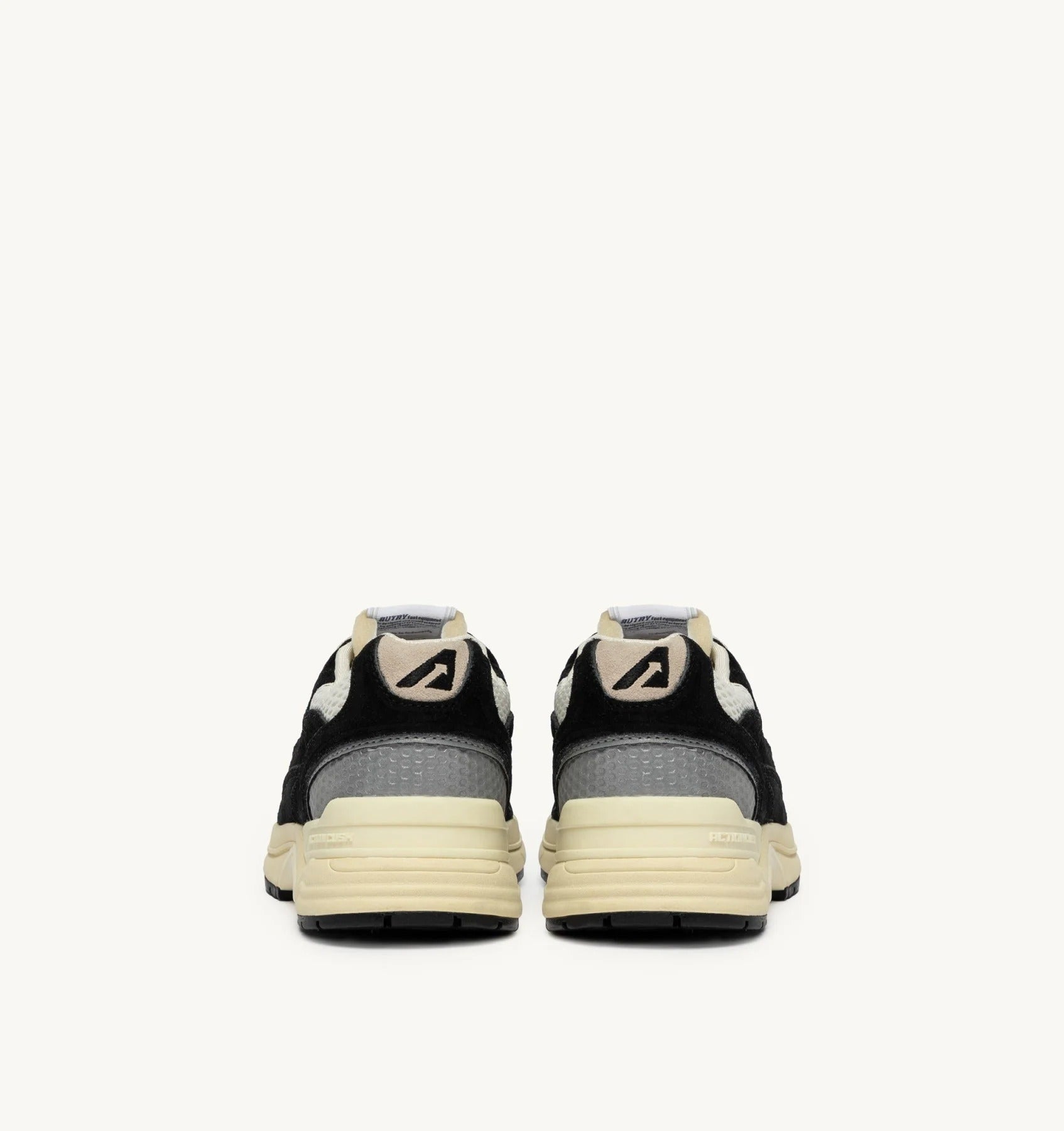 SNEAKERS HYPERWAY IN MESH E SUEDE NERO E ARGENTO<BR/> HYLM UM23 AUTRY ACTION SHOES