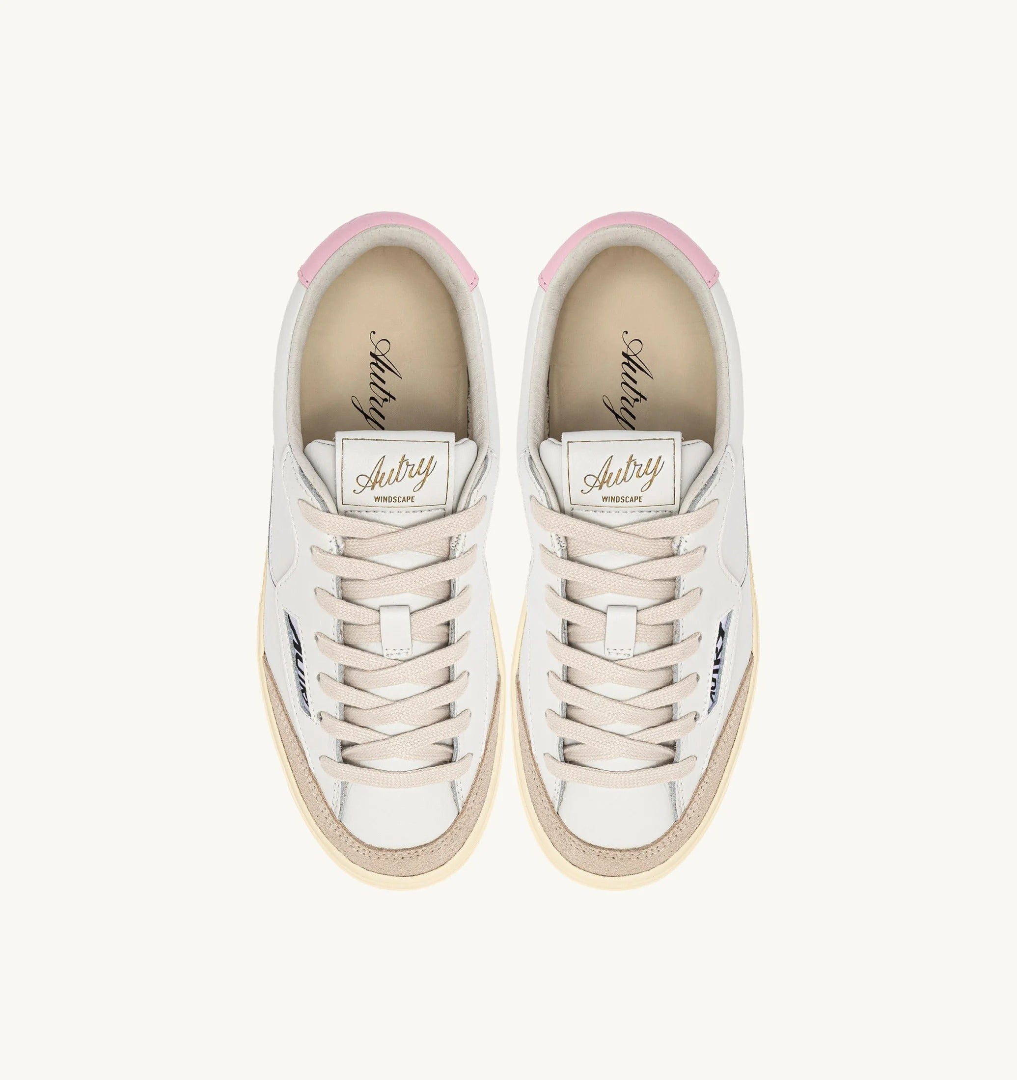 SNEAKERS WINDSCAPE LOW IN PELLE BIANCA E FAIRY TALE<BR/> SCLW UK04 AUTRY ACTION SHOES