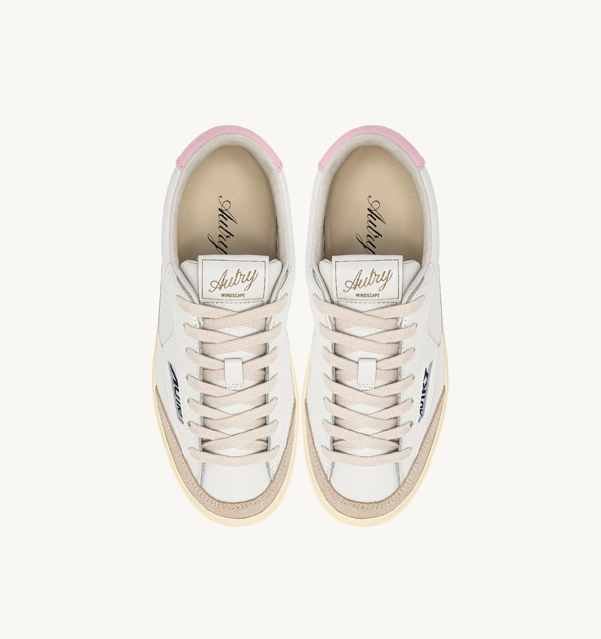 SNEAKERS WINDSCAPE LOW IN PELLE BIANCA E FAIRY TALE<BR/> SCLW UK04 AUTRY ACTION SHOES