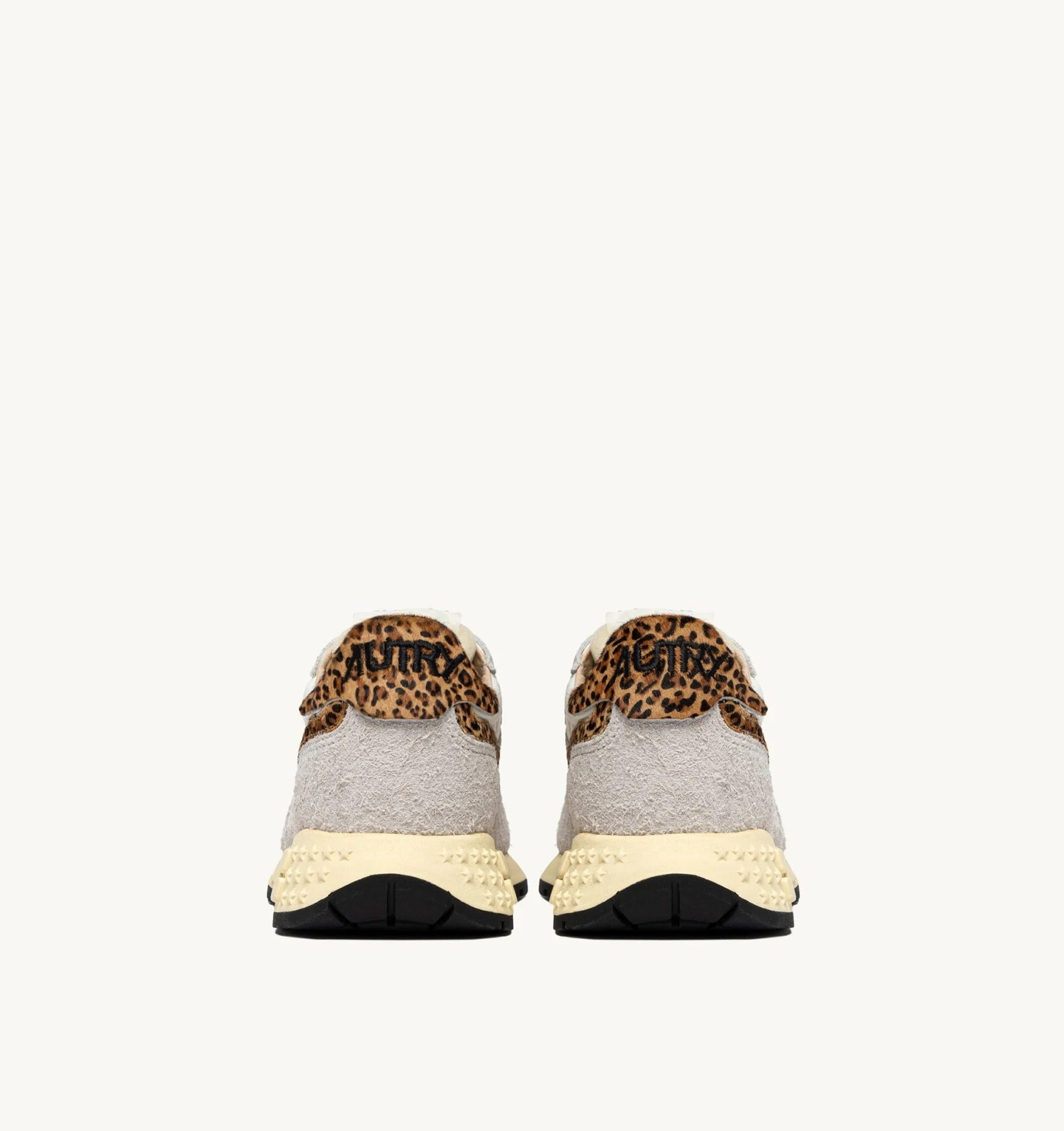 SNEAKERS REELWIND LOW IN NYLON E SUEDE BIANCO E LEOPARD<BR/> WWLW EP01 AUTRY ACTION SHOES