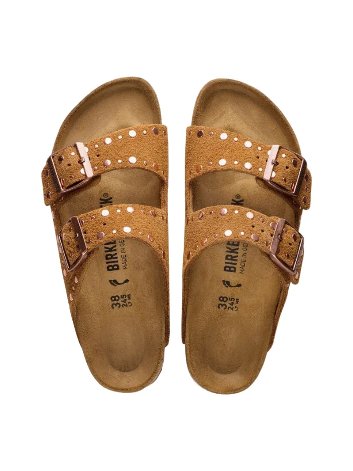 Ciabattai Arizona Rivet in camoscio 1031731ARIZONA MINK BIRKENSTOCK
