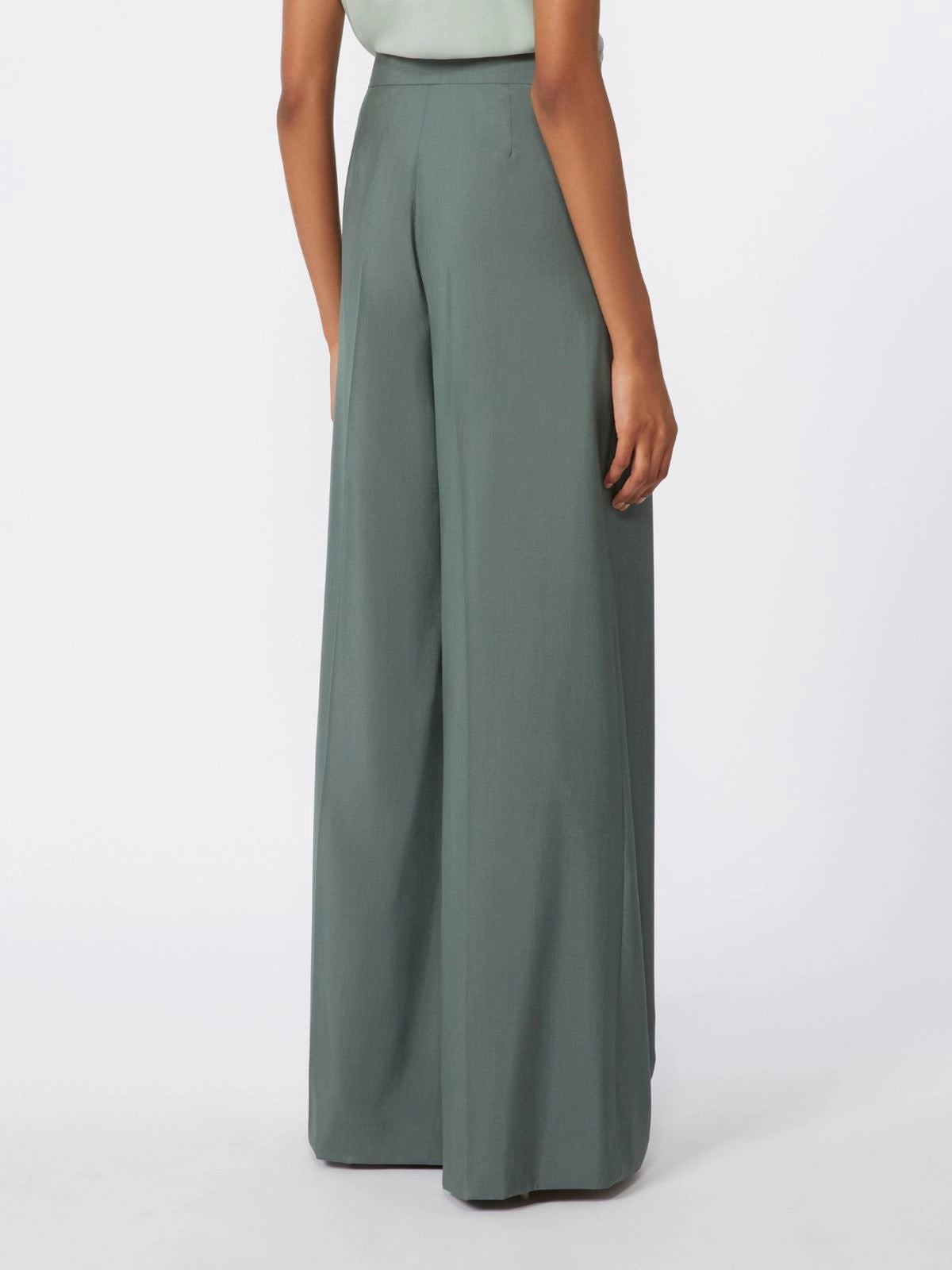 MXMGIALLO<BR/>Pantalone ampio in lana e seta MXMGIALLO 003 MAX MARA