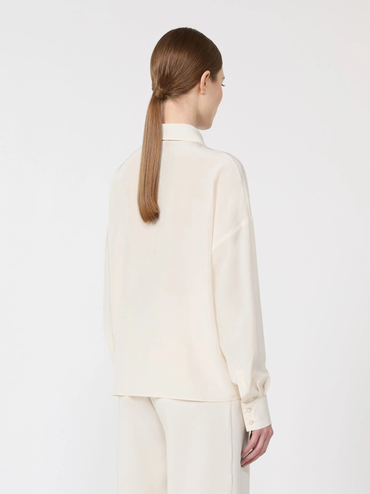 MSTCOLONO <BR/>Blusa in seta con cravattino MSTCOLONO 048 MAX MARA CAPSULE