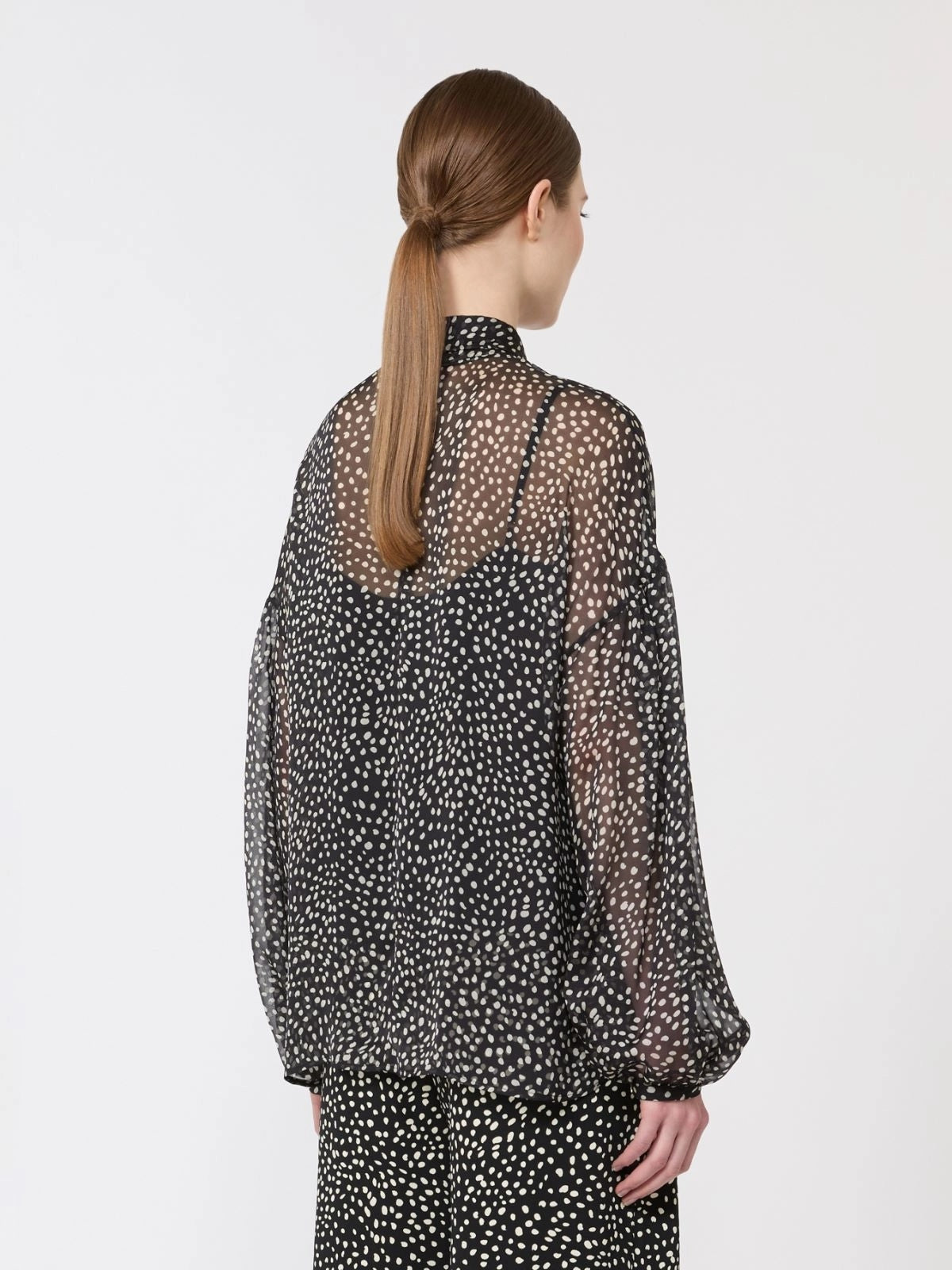 MSTETERE<BR/>Blusa in chiffon stampato MSTETERE 002 MAX MARA CAPSULE