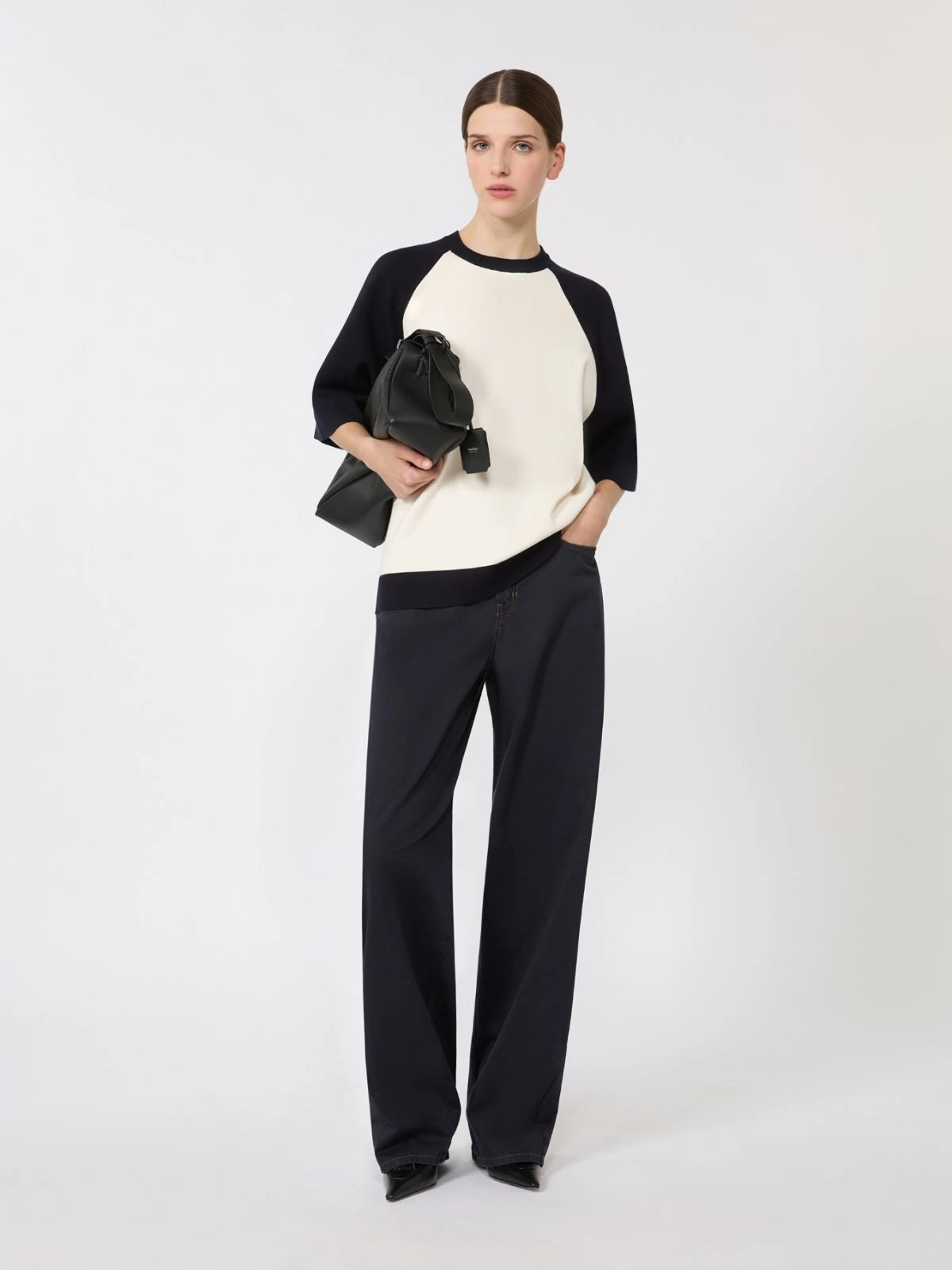 MSTVELO<BR/>Maglia boxy in viscosa stretch MSTVELO 012 MAX MARA STUDIO