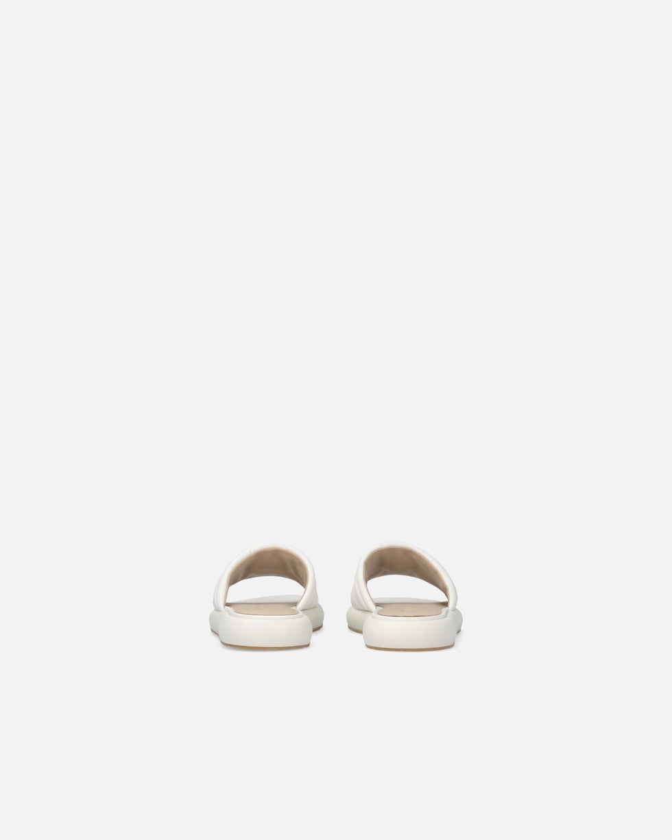 Ciabatte in nappa trapuntata con logo Love Birds SD0525P003 Z12 PINKO