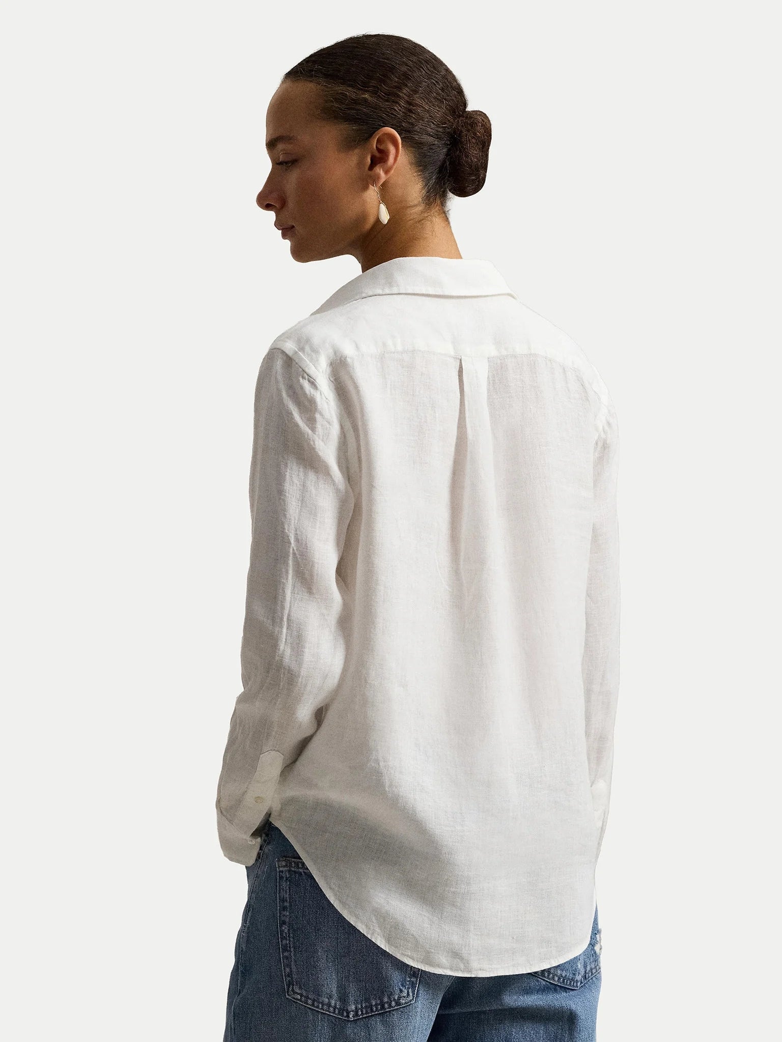 Camicia donna Polo Ralph Lauren realizzata in lino 211970730 518 RALPH LAUREN