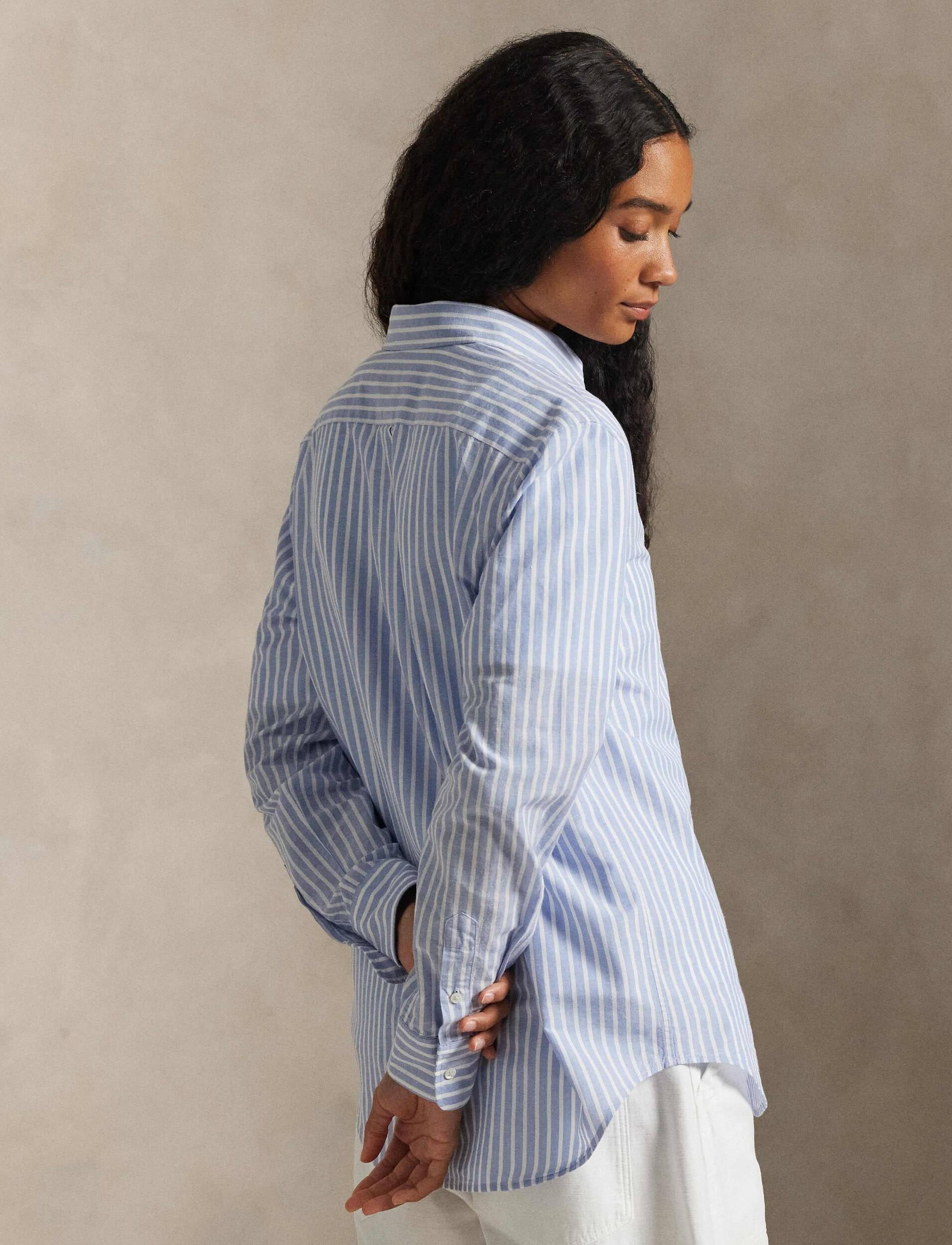 Camicia in cotone e lino 211971514 503 RALPH LAUREN