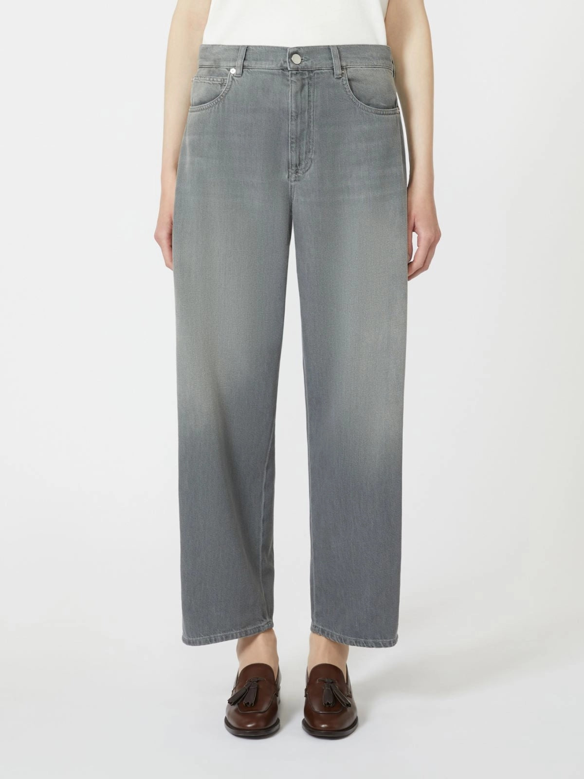 SMMALLEGRA<BR/>Jeans barrel leg in denim SMMALLEGRA 002 S MAX MARA