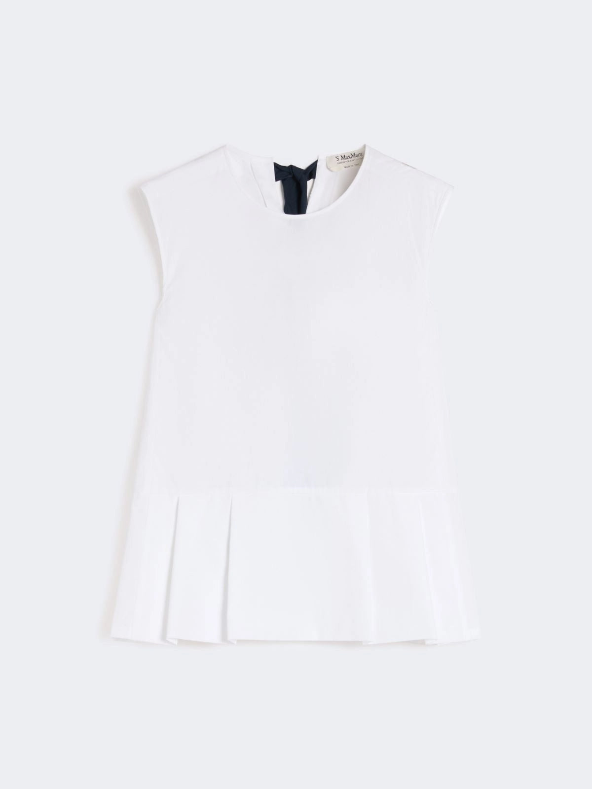 SMMBRAVA<BR/>Top in popeline di cotone - Bianco<BR/><BR/> SMMBRAVA 060 S MAX MARA