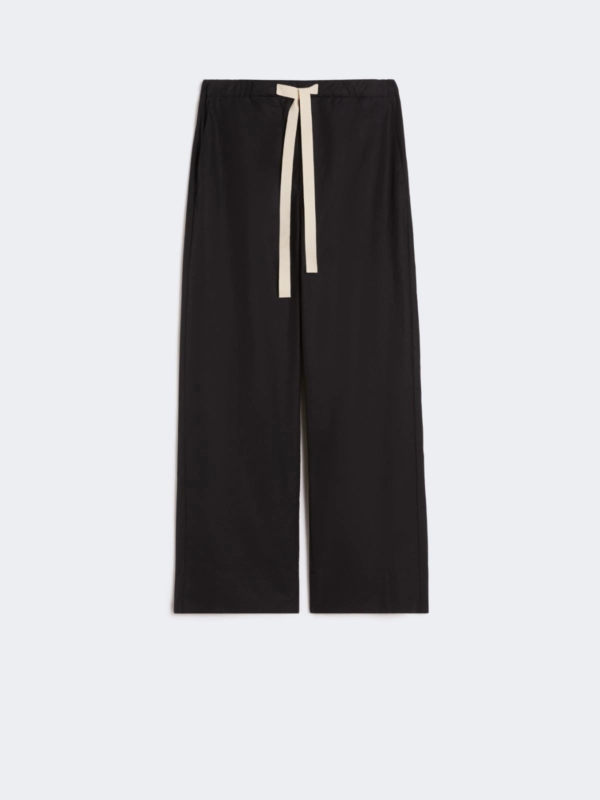 Pantalone coulisse in cotone - Nero<BR/> SMMARGENTO 043 S MAX MARA 2