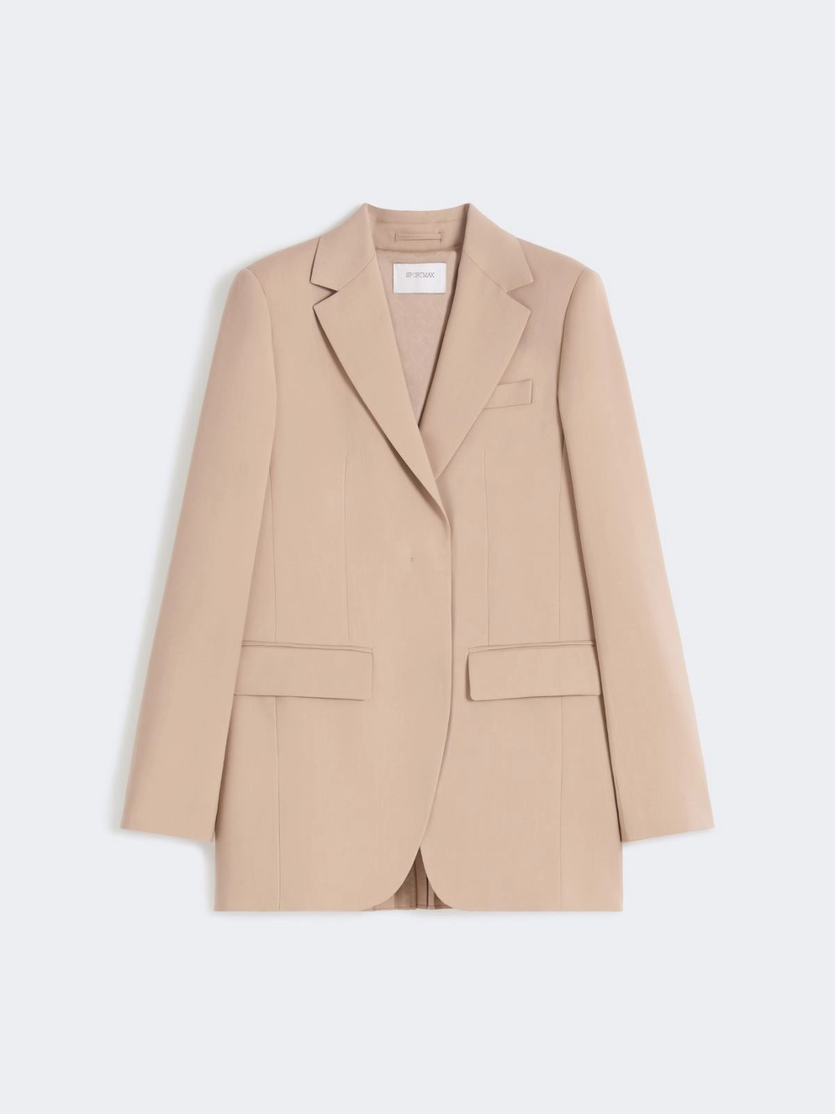 Blazer sartoriale in lana con retro in plissé - Beige<BR/> SPXMELA 001 SPORTMAX