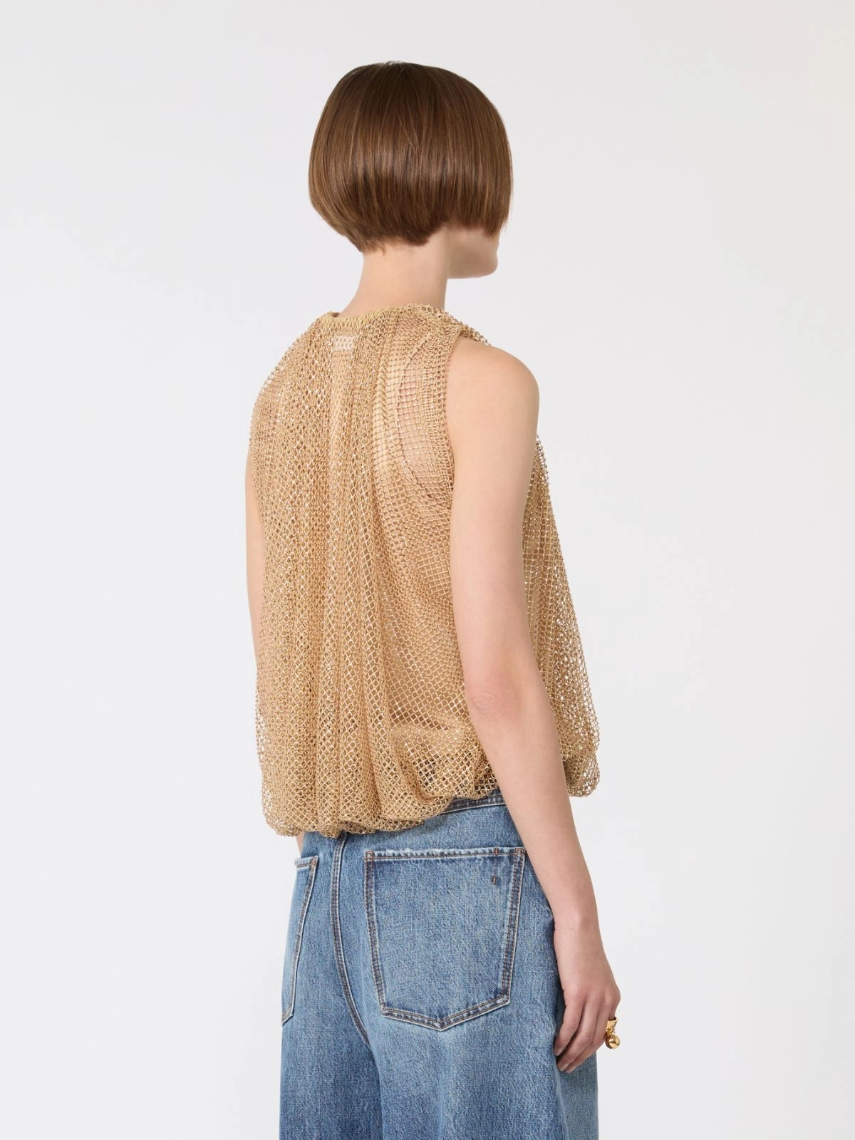 SPXNODO<BR/>Top in rete con cristalli SPXNODO 003 SPORTMAX