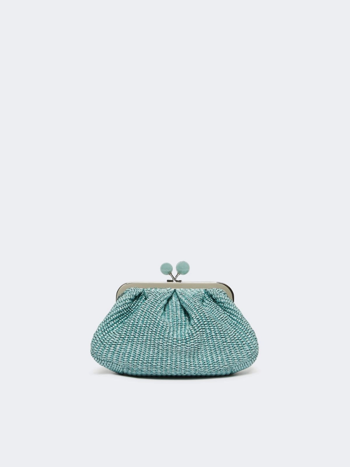 Pasticcino Bag small effetto rafia - PETROLIO WKAPALMAS 001 WEEKEND