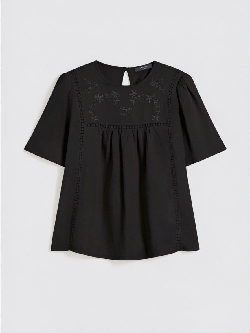 Top in tela di lino e jersey stretch WKDBACINO 002 WEEKEND