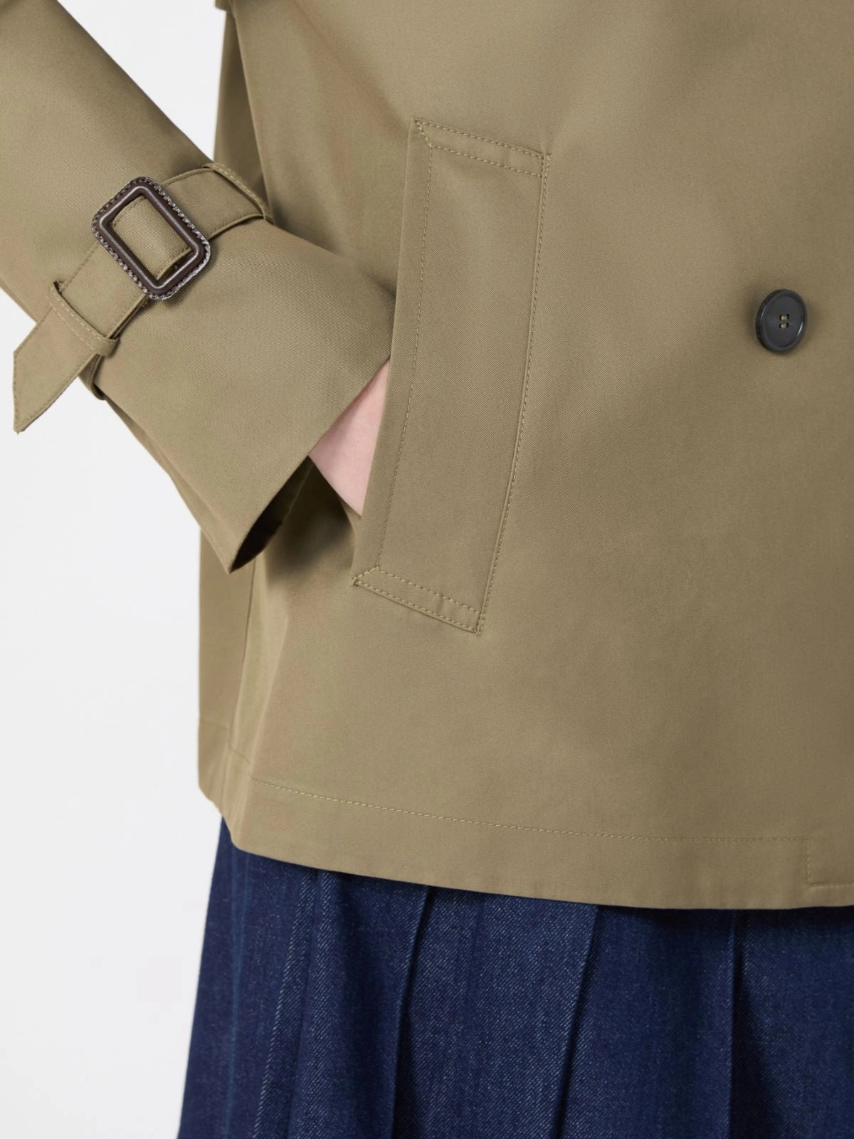 WKDBIGLIA<BR/>Trench crop in gabardina antigoccia WKDBIGLIA 004 WEEKEND