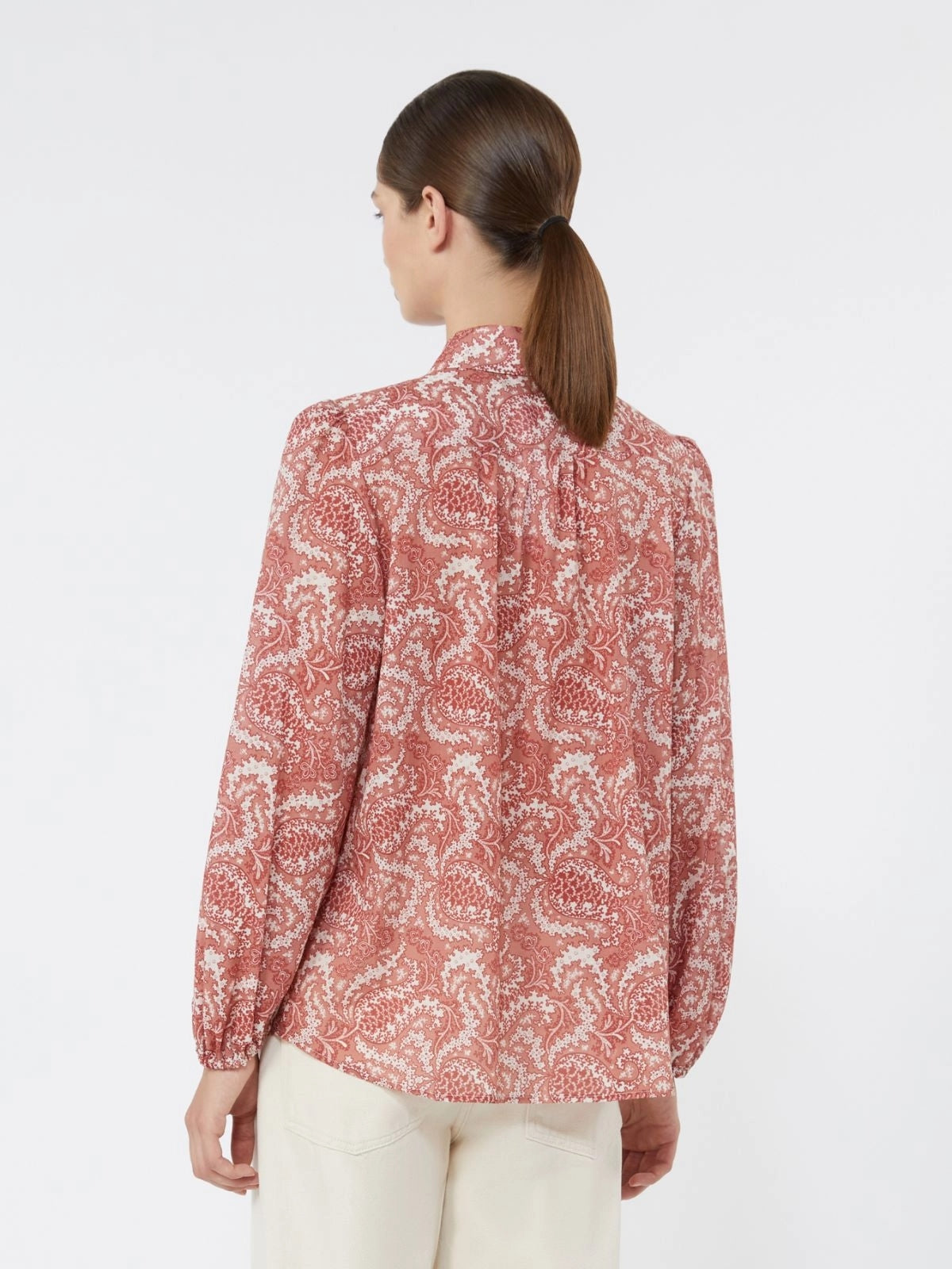 Camicia in voile di cotone stampato - CILIEGIA<BR/> WKDPERIODI 002 WEEKEND