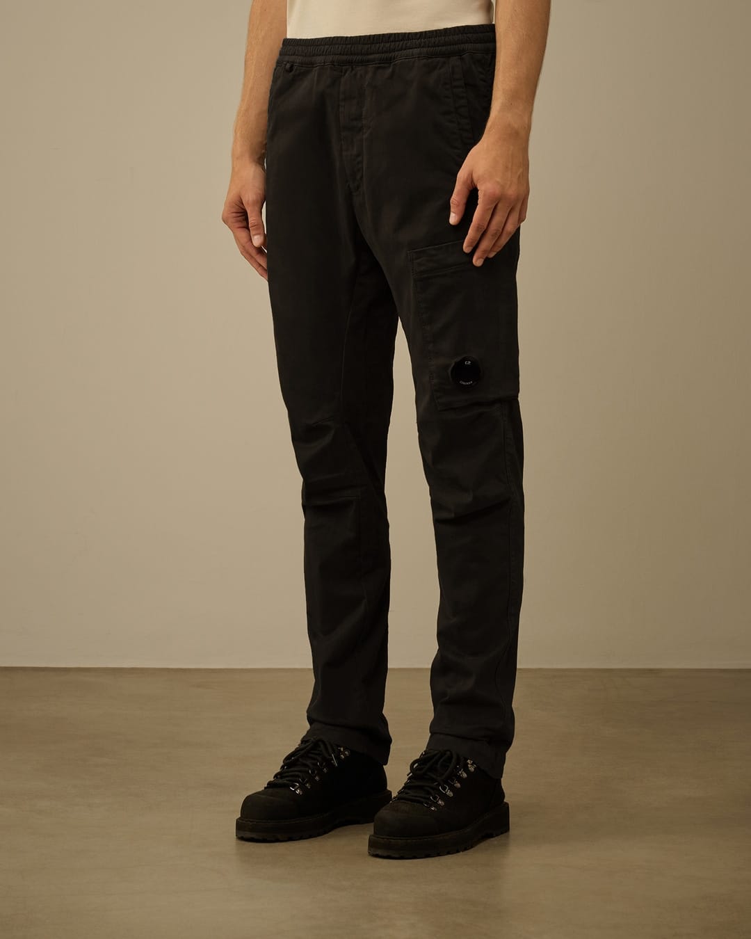 stretch sateen regular cargo pants