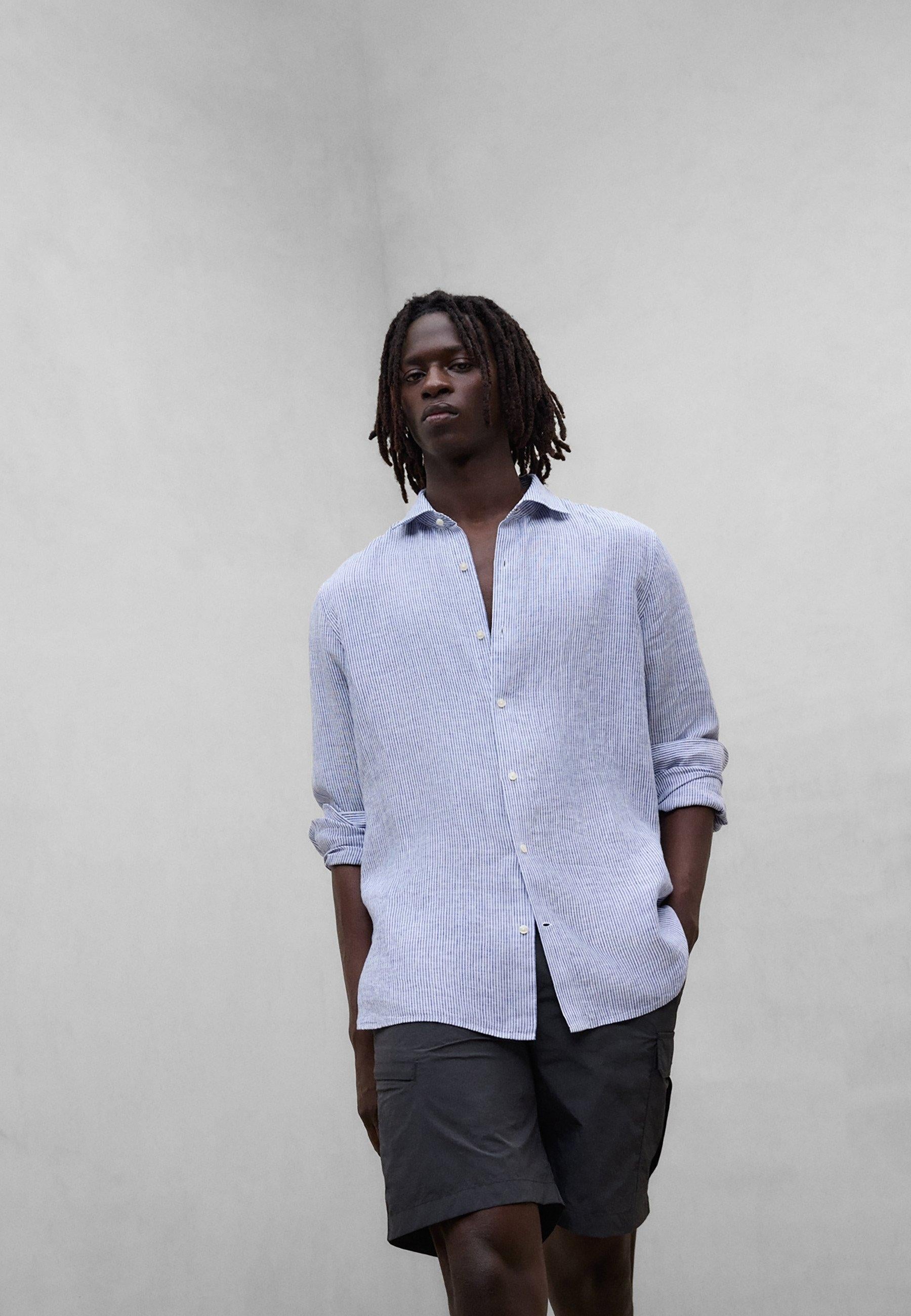 Camicia a righe Alfredo<BR/><BR/> ALFREDO 020 ECOALF