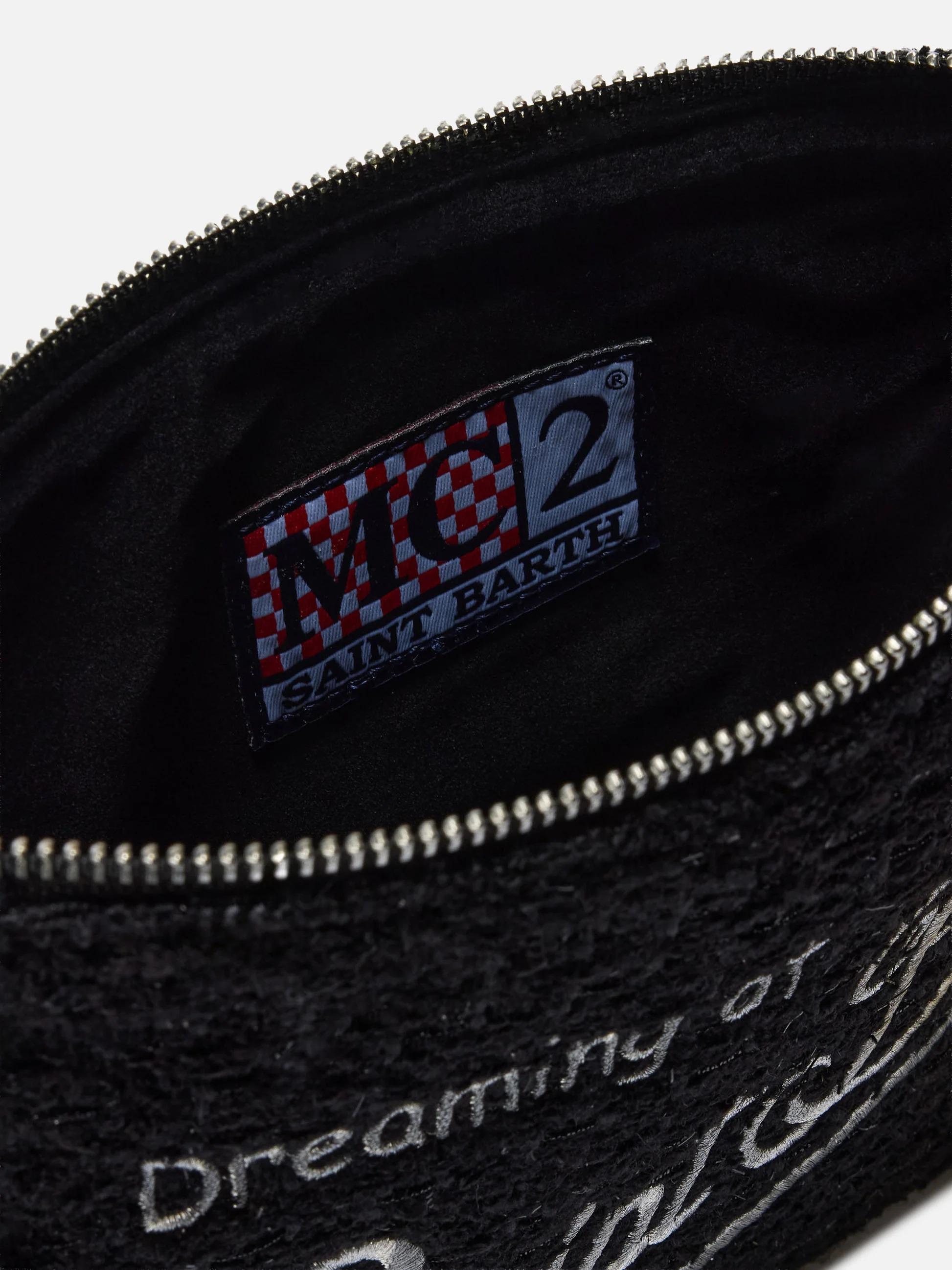 Borsa crossbody Parisienne Tweed nera PAR0028 00207I MC2 SAINT BARTH