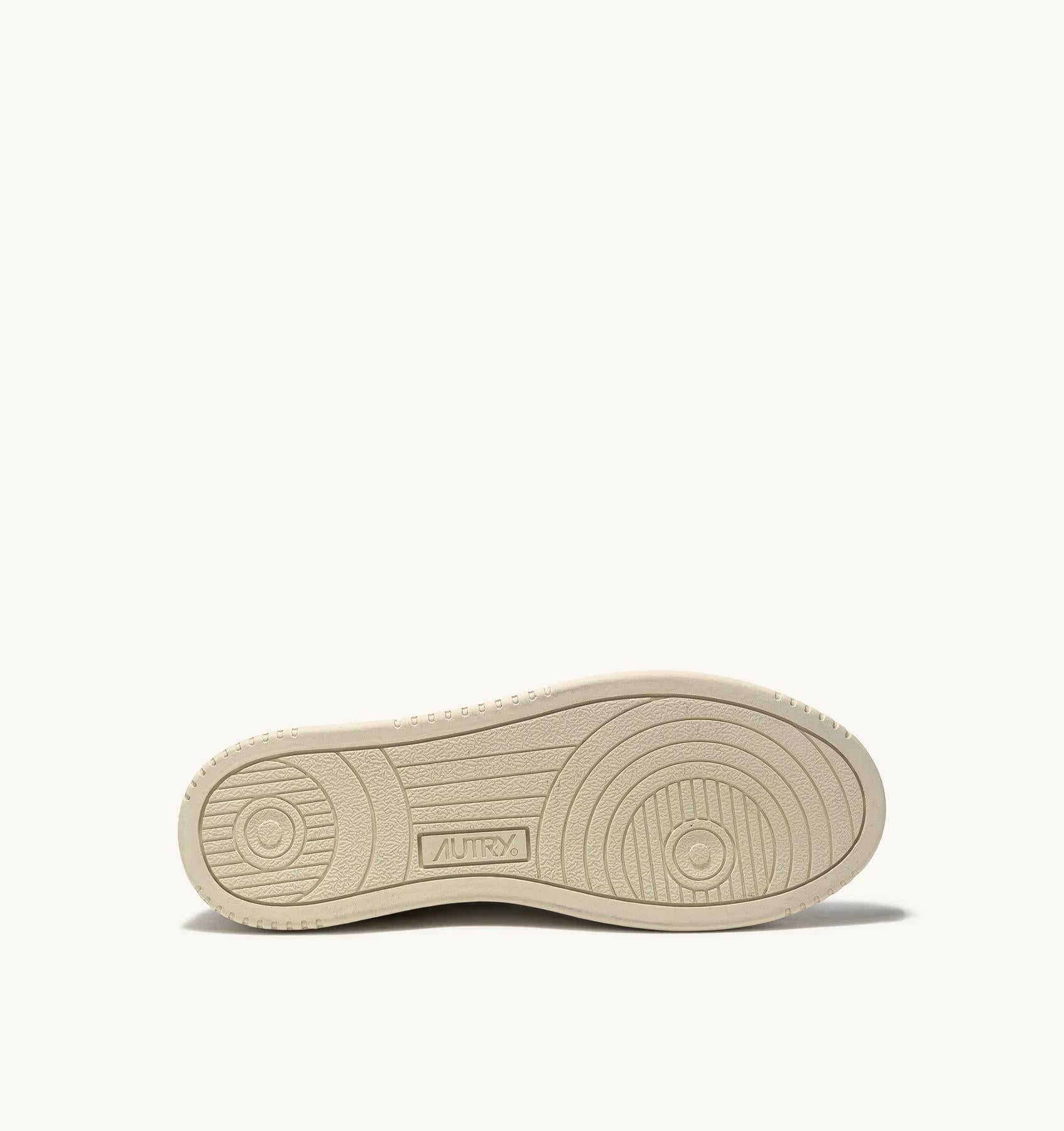 SNEAKERS MEDALIST LOW IN PELLE BIANCA E BLU E SUEDE BEIGE AULM LS28 AUTRY ACTION SHOES