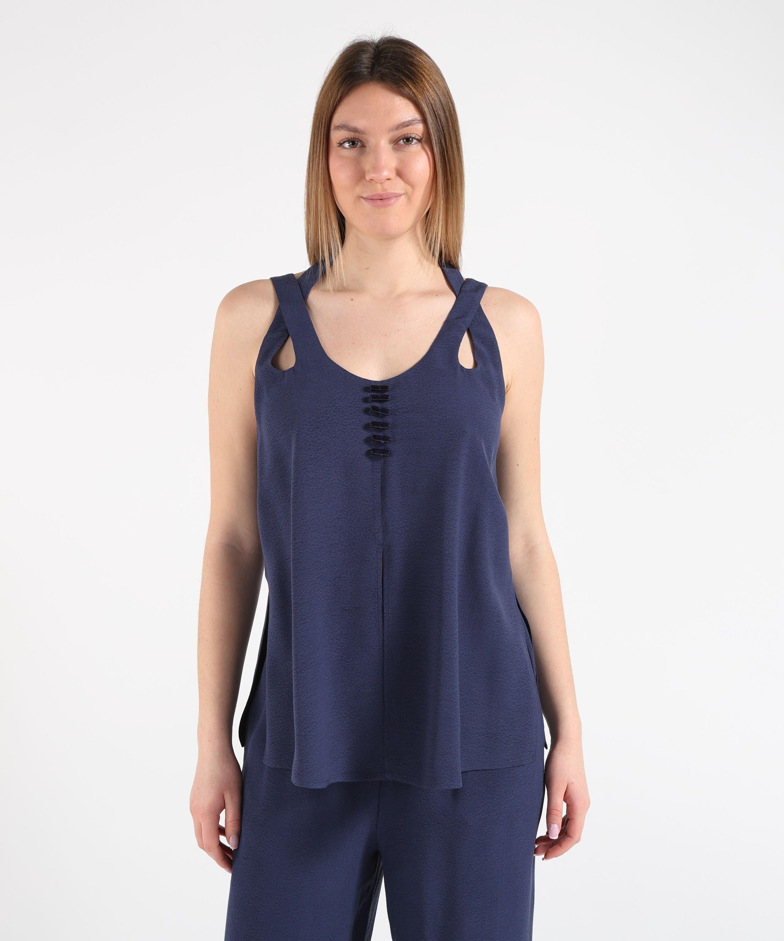 EMPORIO ARMANI Top in jacquard micro EW003106AF20287 UB130 ARMANI