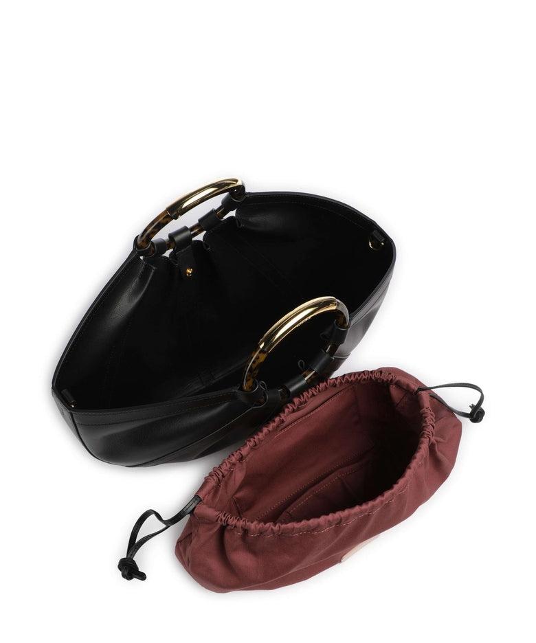Shell Borsa a mano pelle a grana fine noir<BR/><BR/> E1U5A180101 001 COCCINELLE