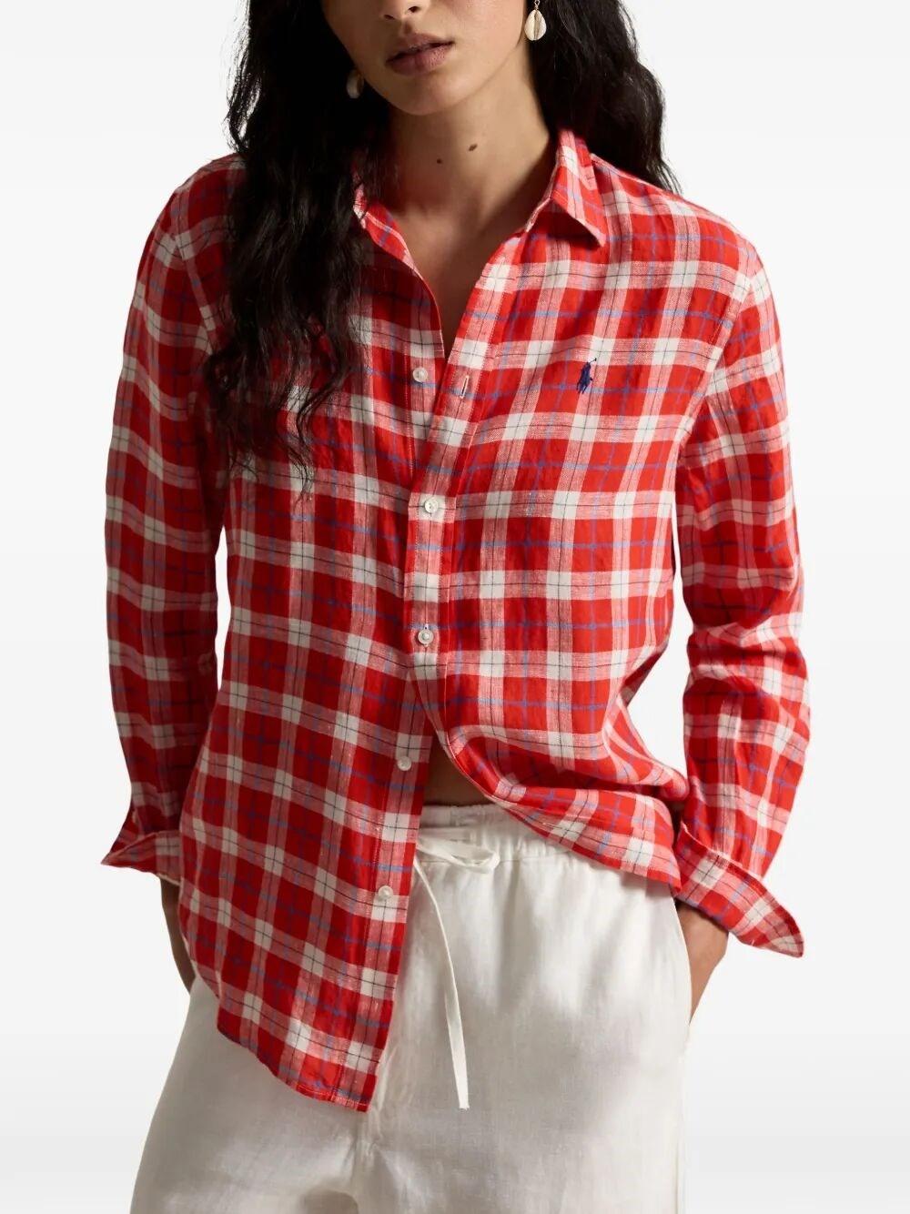 Classic Long Sleeves Button Front Shirt<BR/> 211970733 500 RALPH LAUREN