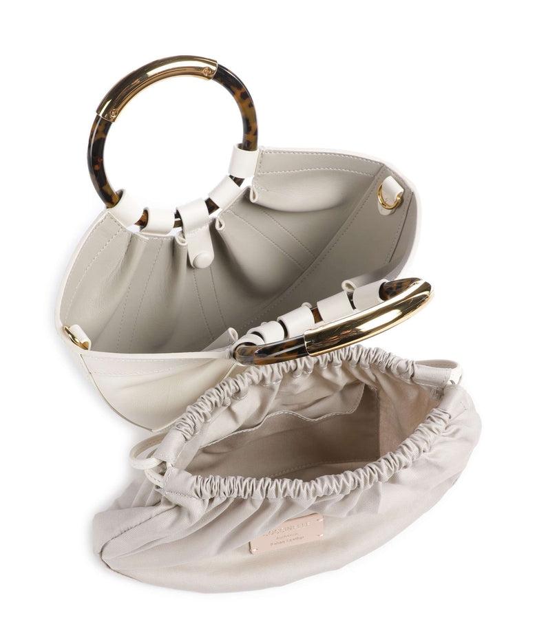 Shell Borsa a mano pelle a grana fine pearl<BR/><BR/> E1U5A180301 N17 COCCINELLE