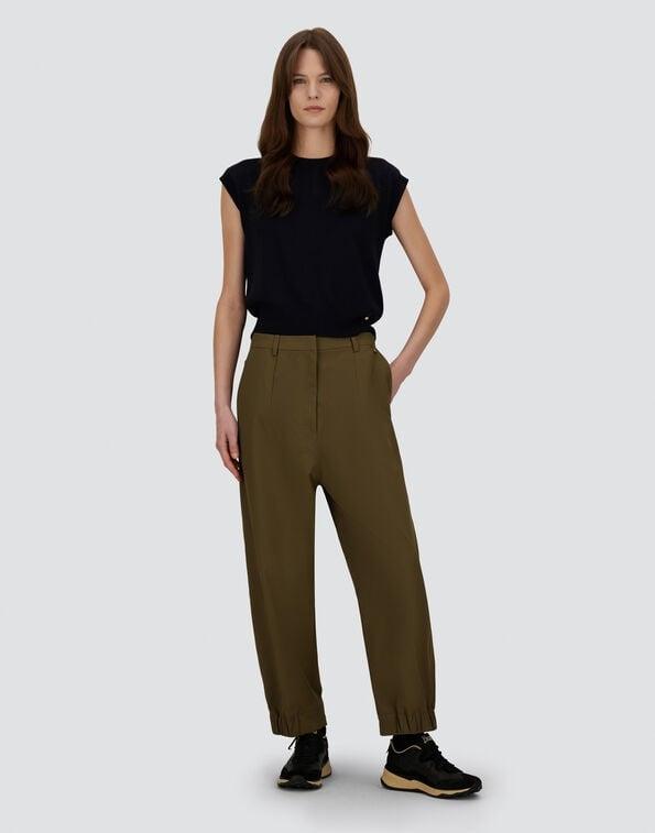 PANTALONI IN COTTON FEEL<BR/> PT000163D12531 7740 HERNO
