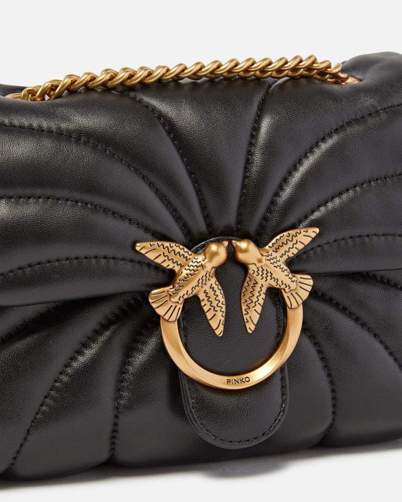 Mini borsa Love Bag Puff Butterfly a tracolla in nappa 100039A1EX Z99Q PINKO