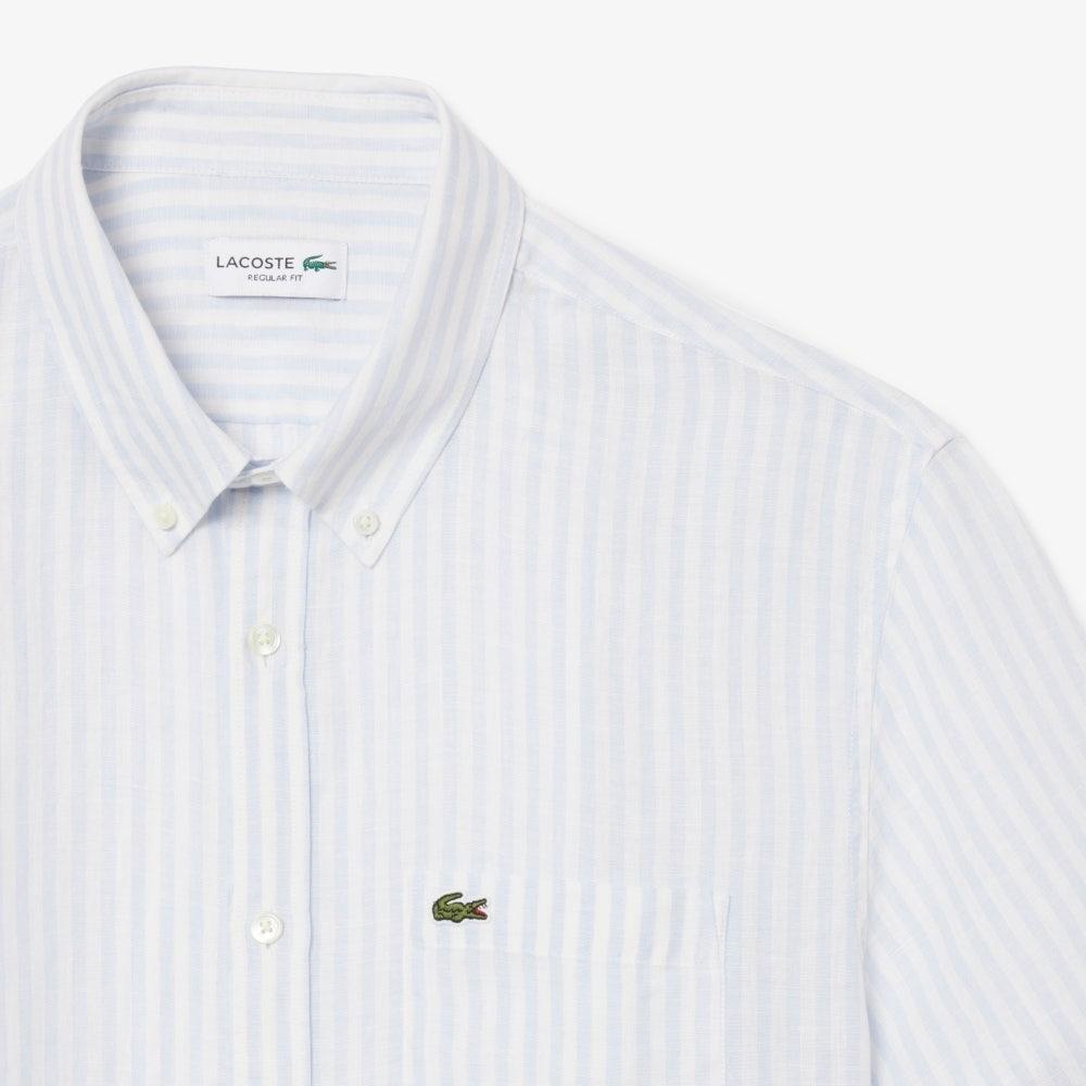 Camicia in lino a maniche corte CH8061 29I LACOSTE