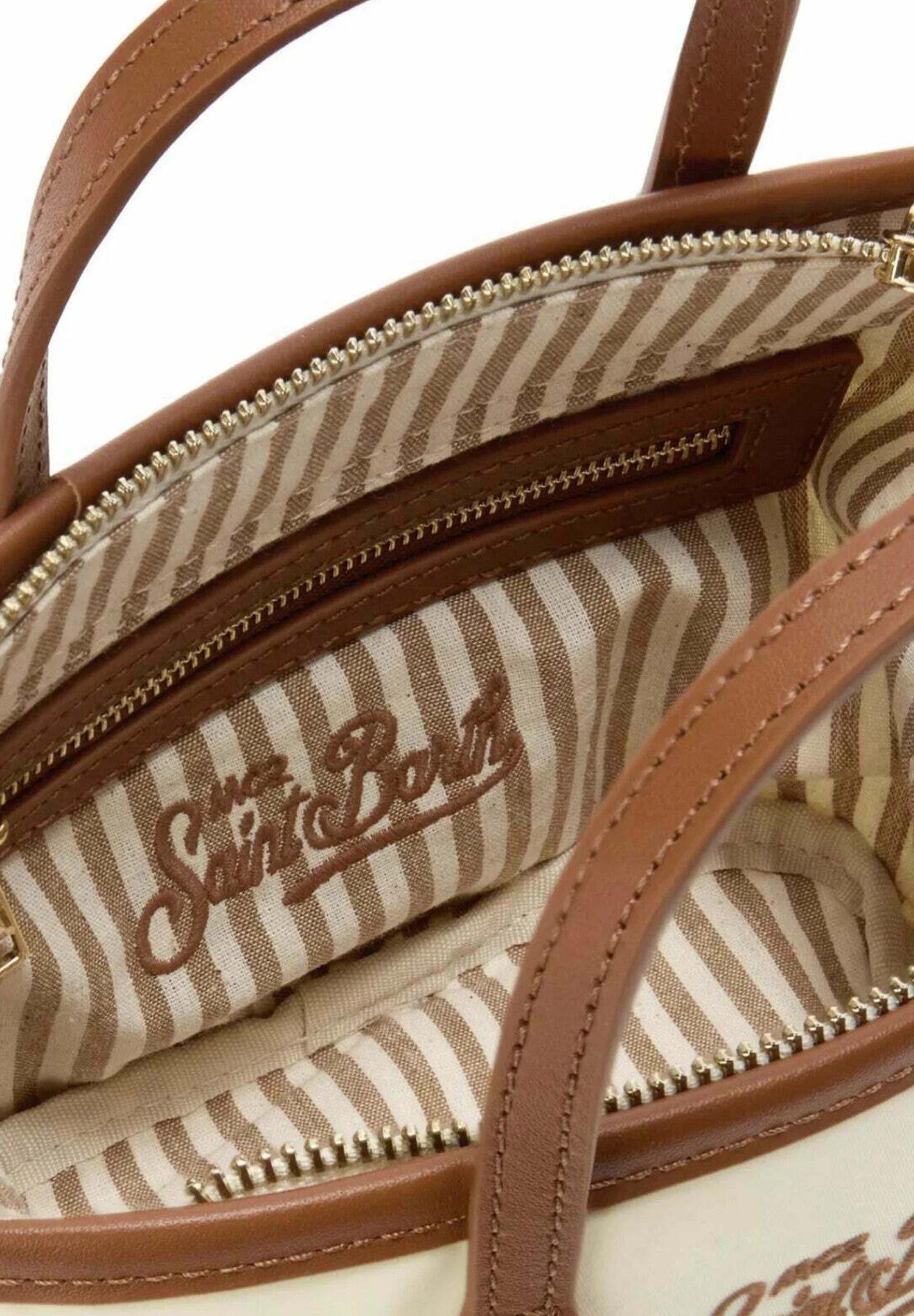 Borsa City medium in nylon panna CB0002 01818L MC2 SAINT BARTH