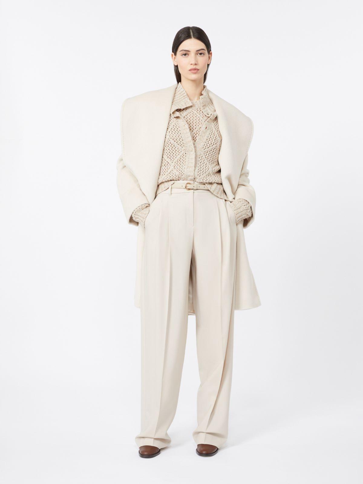Cappotto midi in misto alpaca e lana vergine<BR/> CLORURO 023 MAX MARA STUDIO