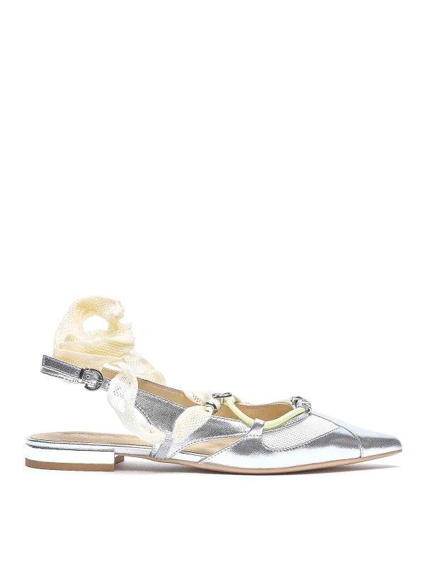 Ballerine slingback con lacci SD0547P049 ZZF PINKO