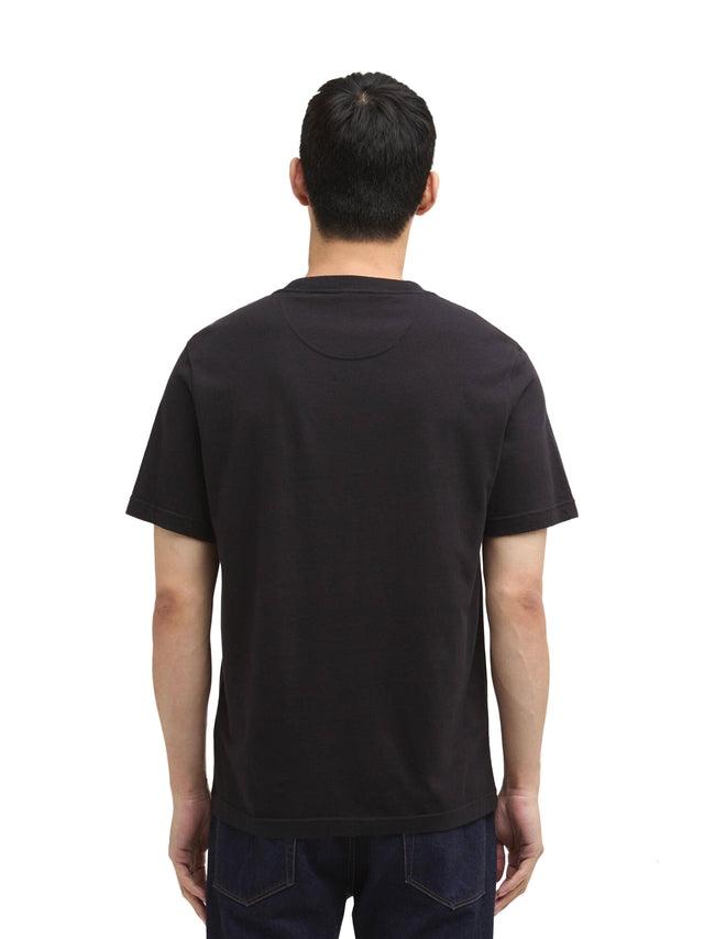 T-shirt con stampa Shifter nera<BR/> MTS1586 BK11 BARBOUR
