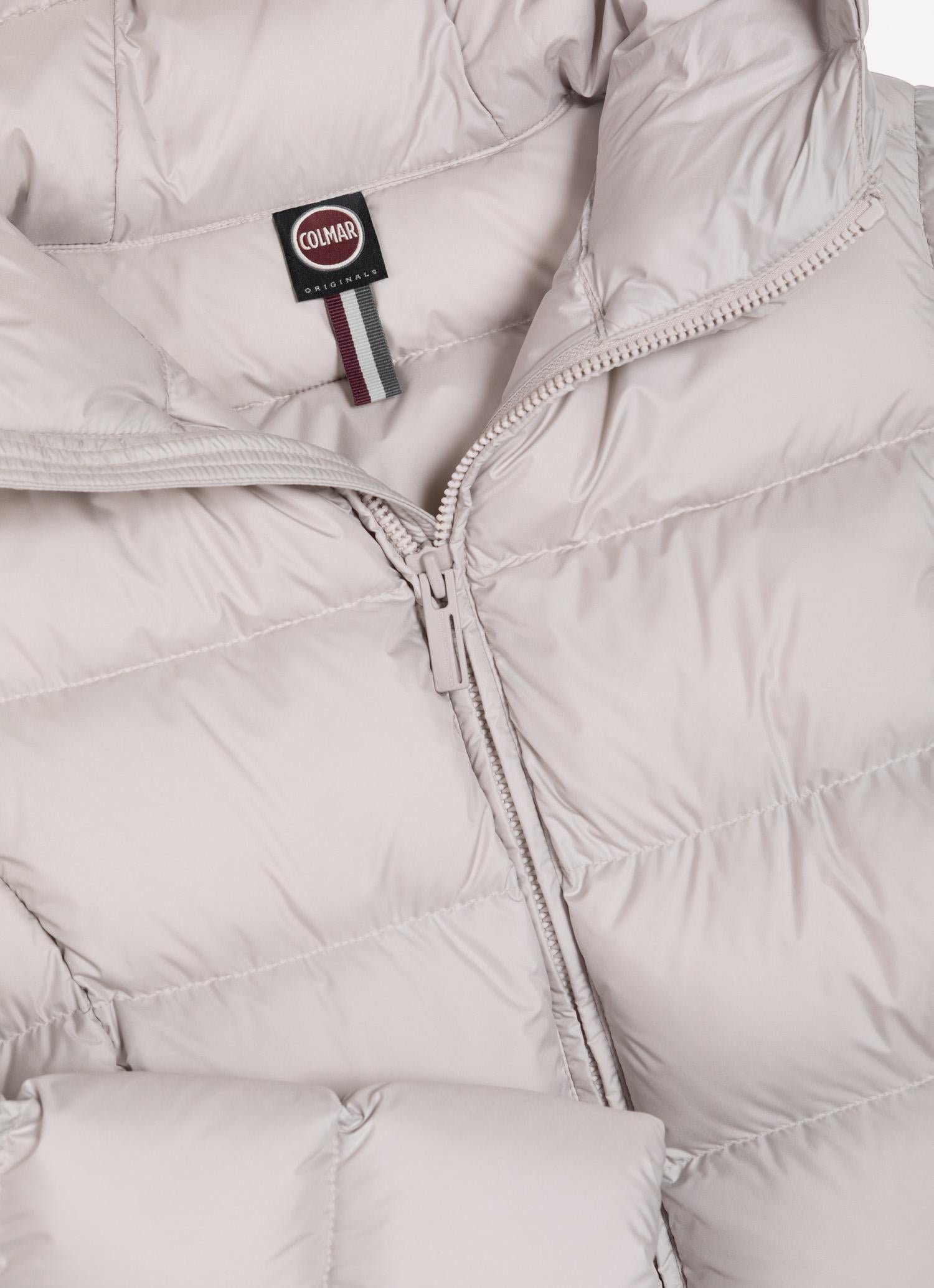 Piumino lungo opaco con cappuccio 2243E 06 COLMAR