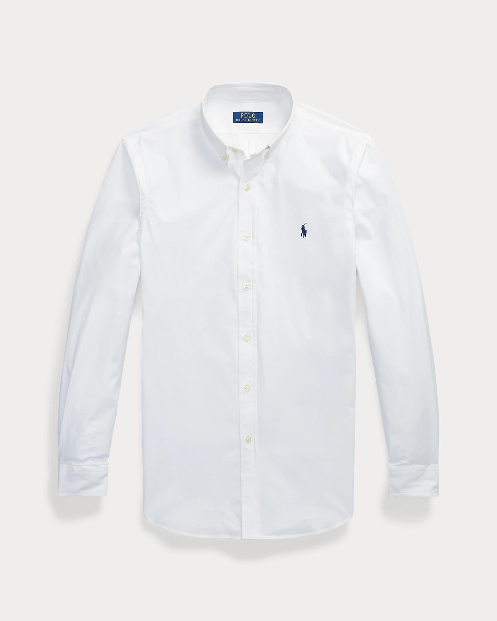 Camicia uomo in cotone elasticizzato 710928254 002 RALPH LAUREN