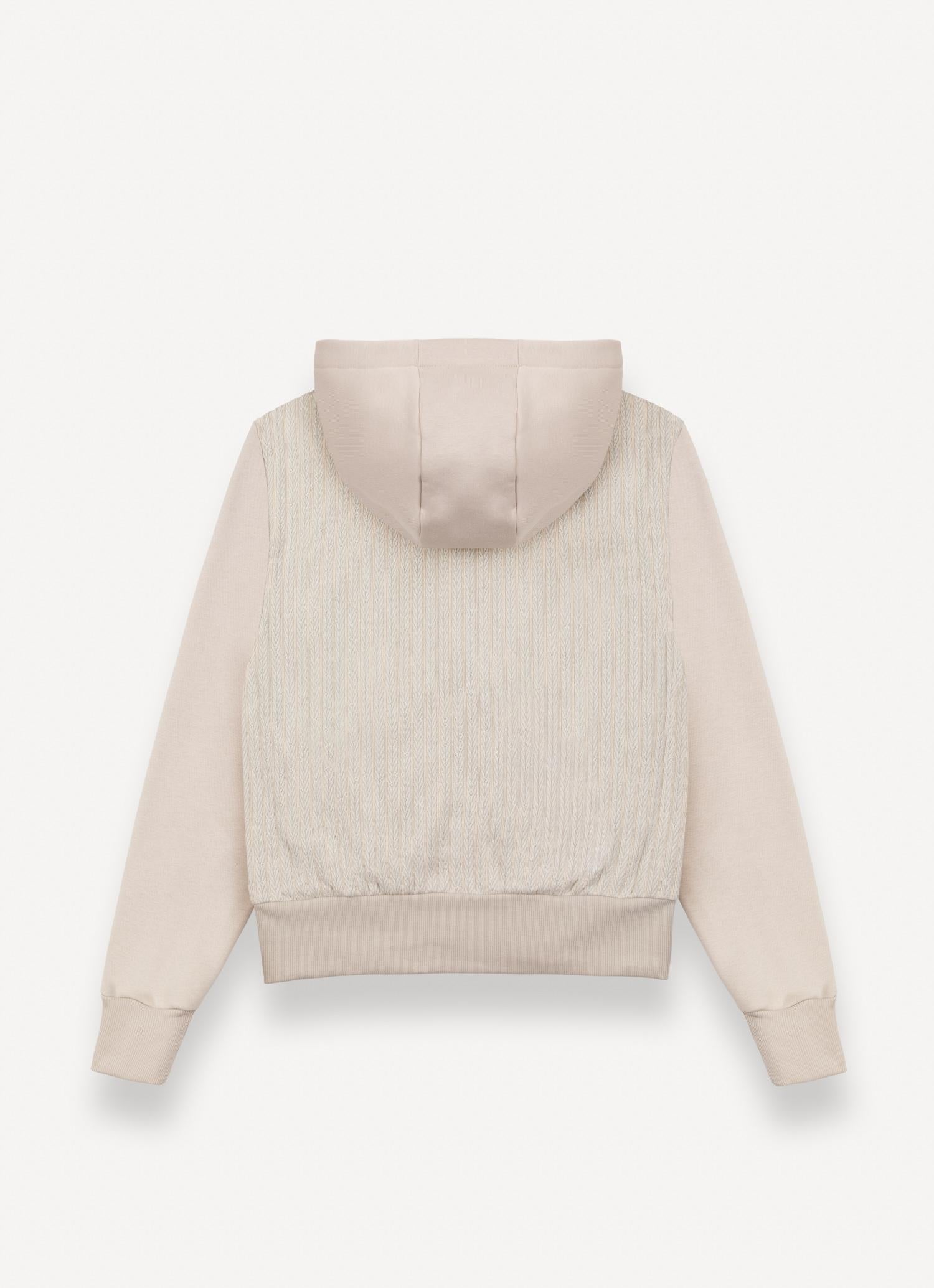 Felpa a trecce con cappuccio<BR/> 9267R 06 COLMAR