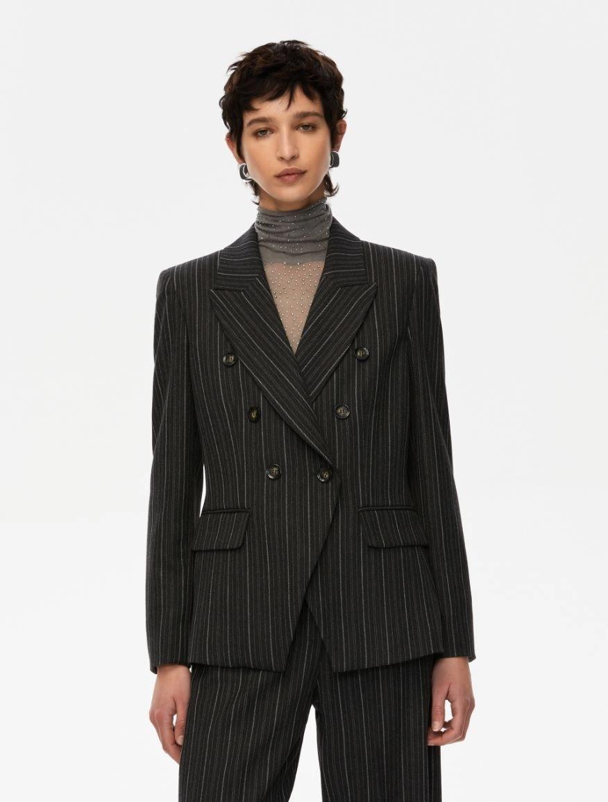 Blazer doppiopetto in misto viscosa DRAGHI 007 IBLUES